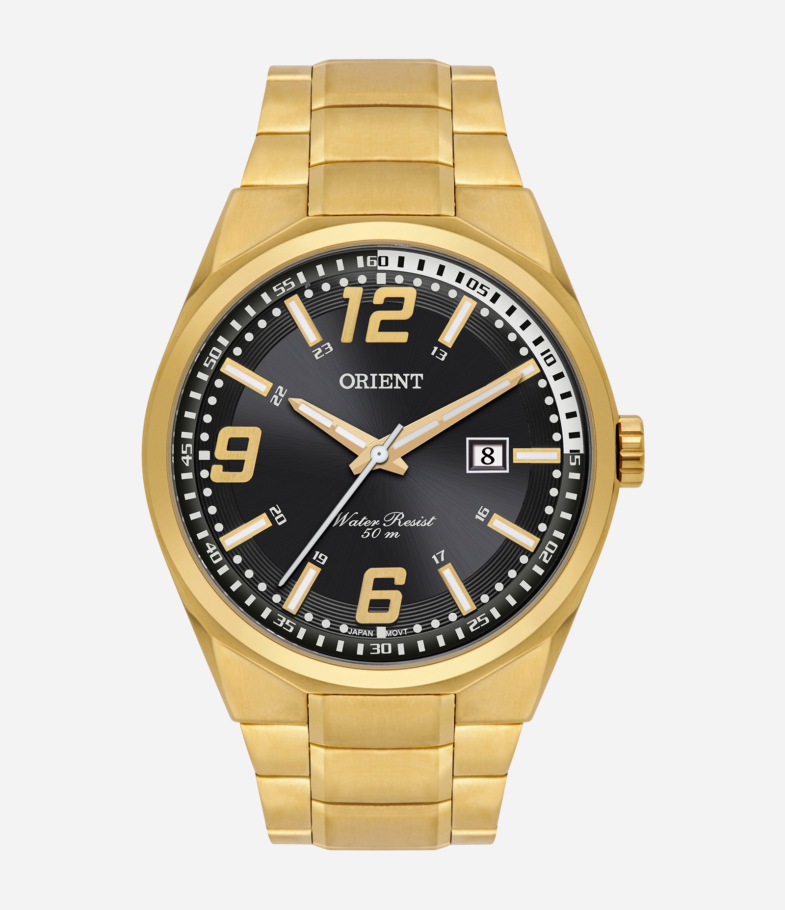 Relógio Oriente Masculino Analógico Dourado 1