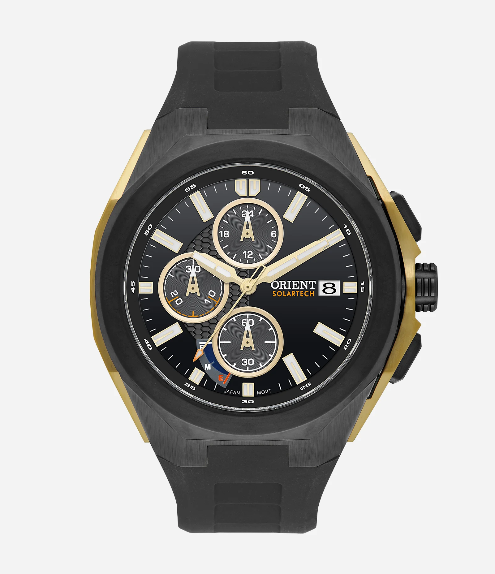 Relógio Orient Masculino Solartech PRETO 1