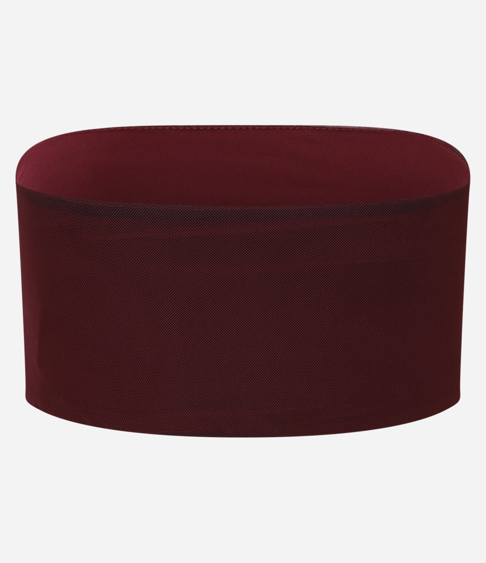 Top Faixa em Tule com Franzido Vinho 2