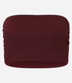 Top Faixa em Tule com Franzido