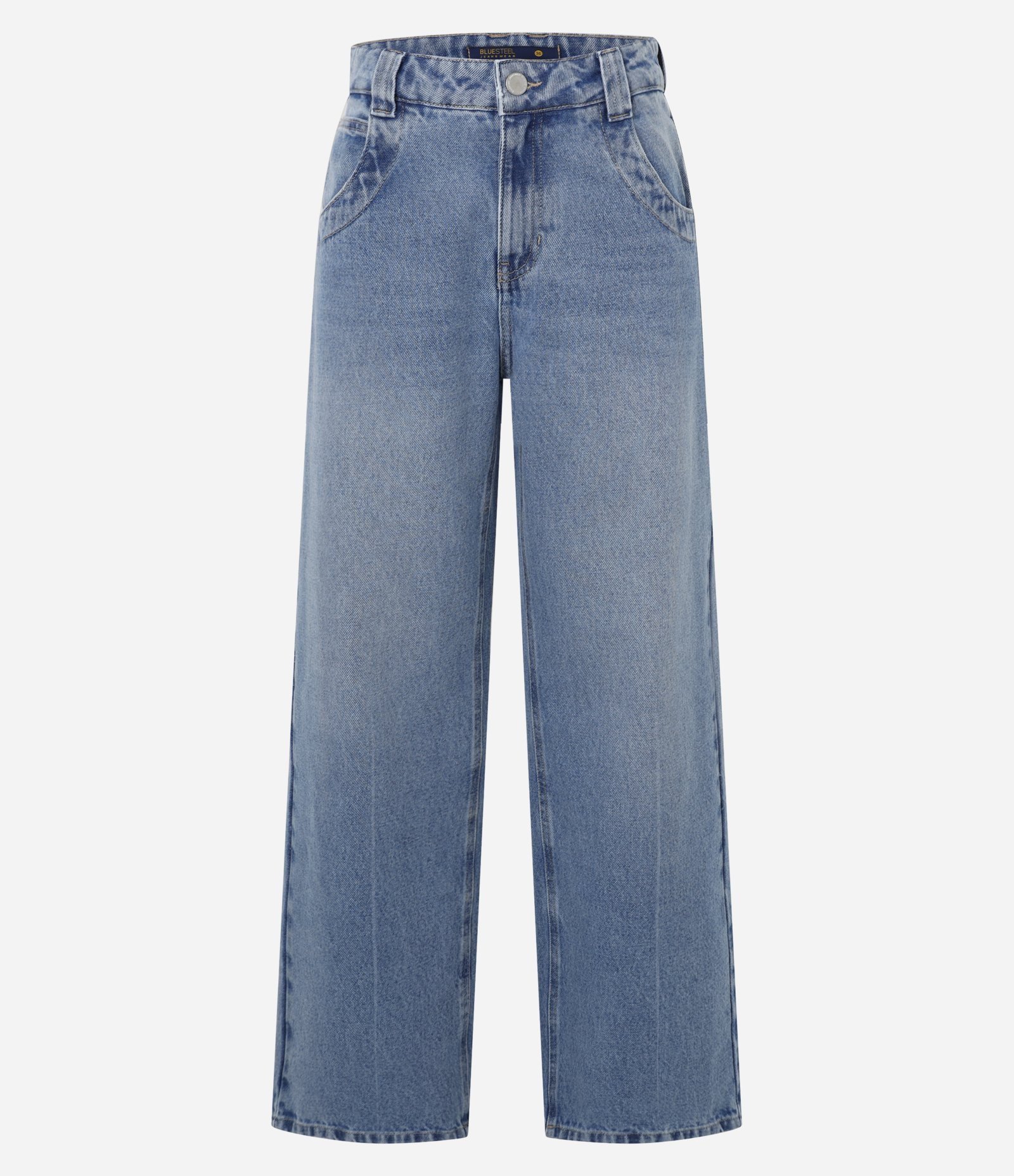 Calça Skater em Jeans Dirty com Cintura Baixa Azul 5