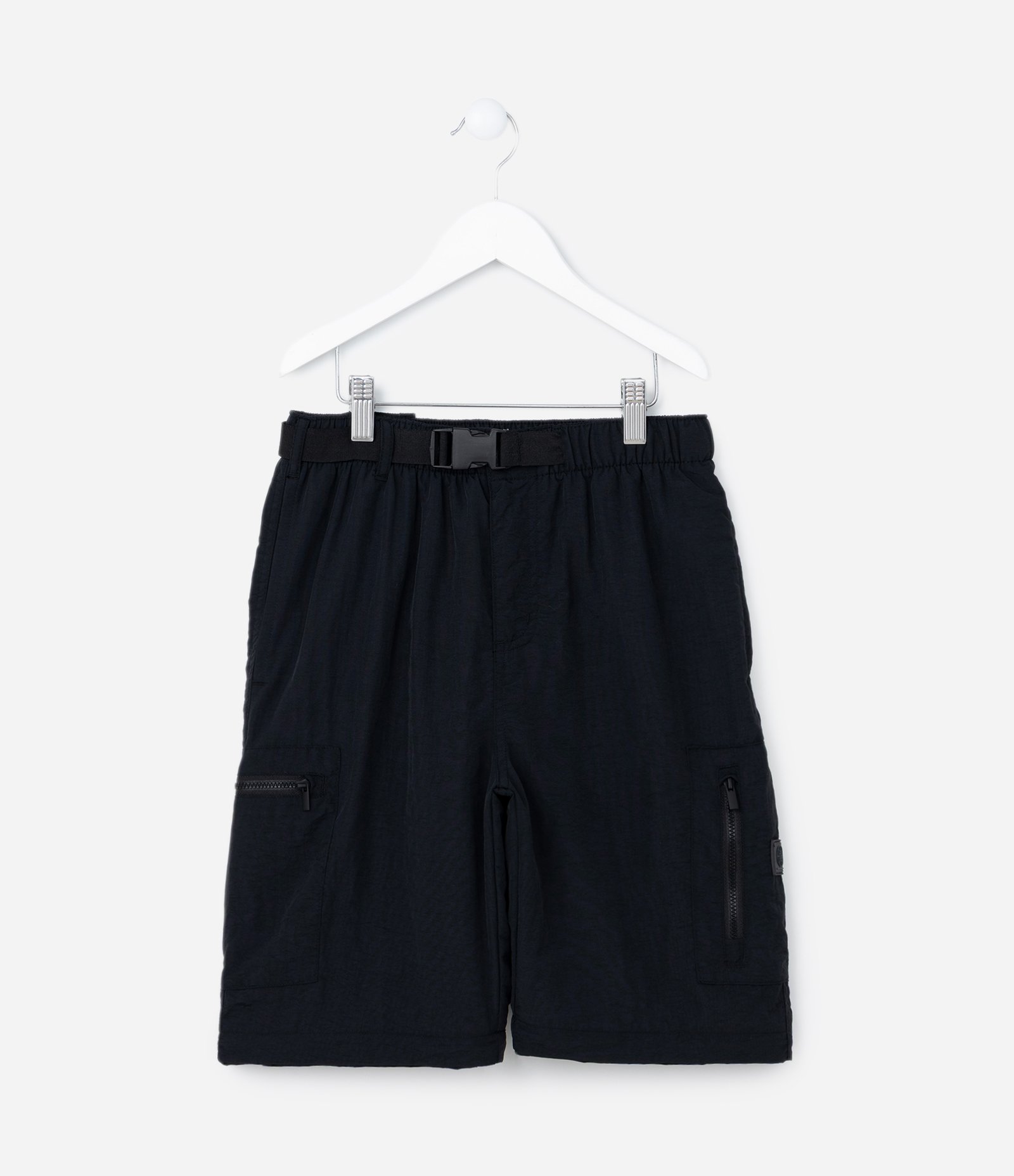 Calça Infantil em Microfibra Vira Bermuda - Tam 5 a 14 Anos Preto 3