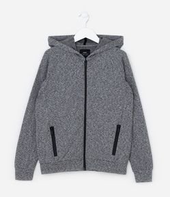 Jaqueta Infantil com Capuz e Bolsos - Tam 5 a 14 Anos