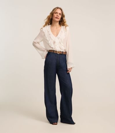 Calça Wide Leg em Jeans Semi Alfaiatada é ruim? Calça Wide Leg em Jeans Semi Alfaiatada é boa?