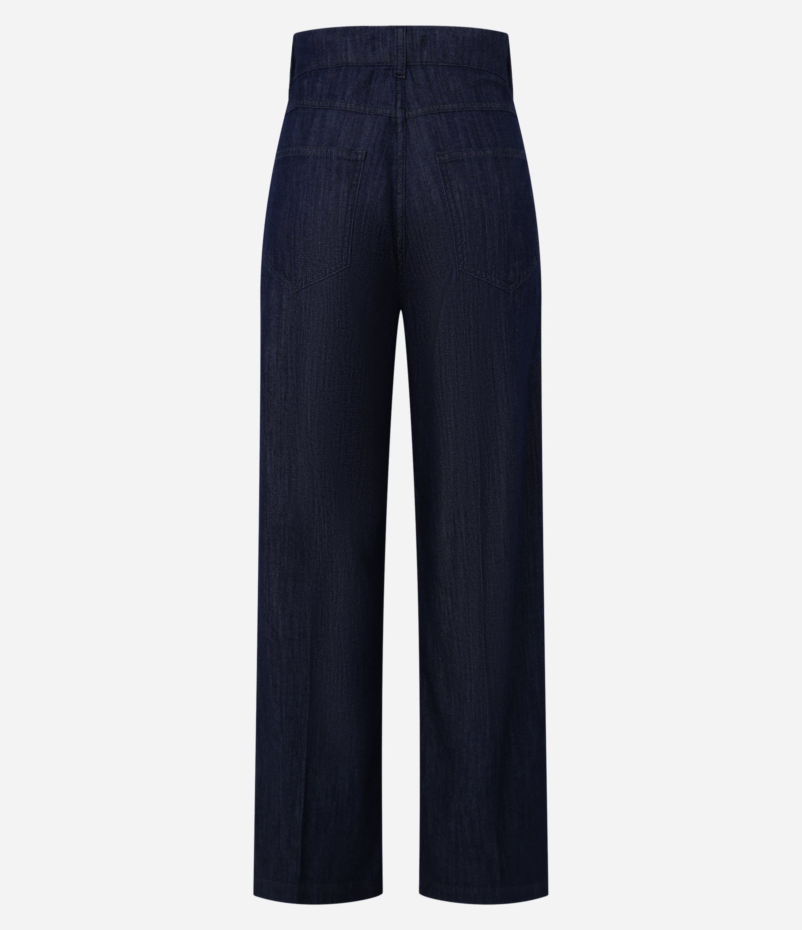Calça Wide Leg em Jeans Semi Alfaiatada Azul 7