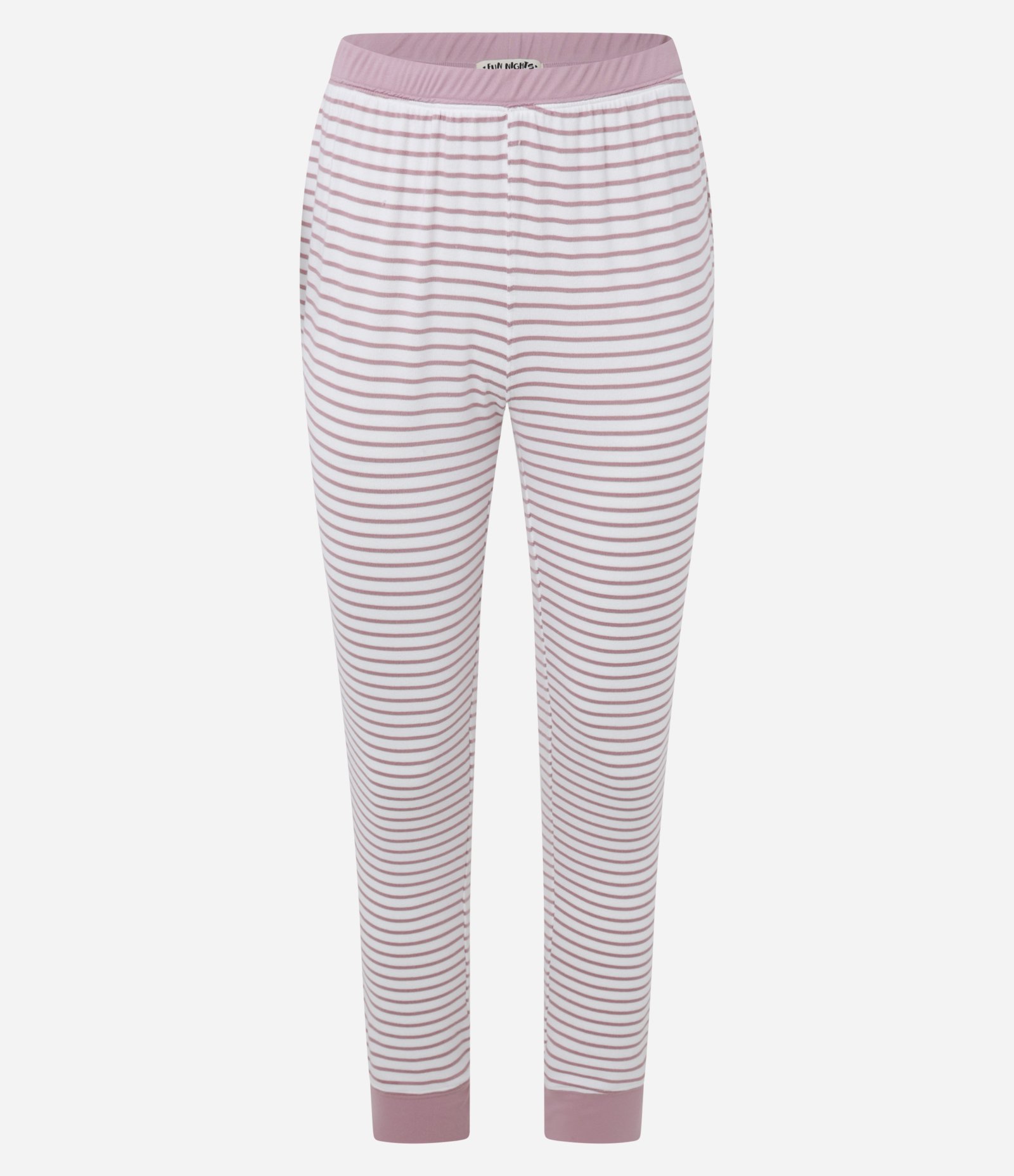 Pijama Longo em Tricô com Botões e Estampa Listrada Rosa 8