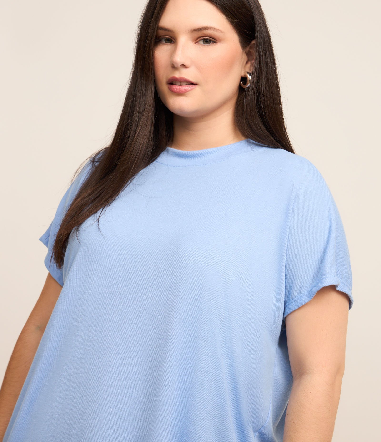Blusa Básica em Ribana e sem Cava Curve & Plus Size 1