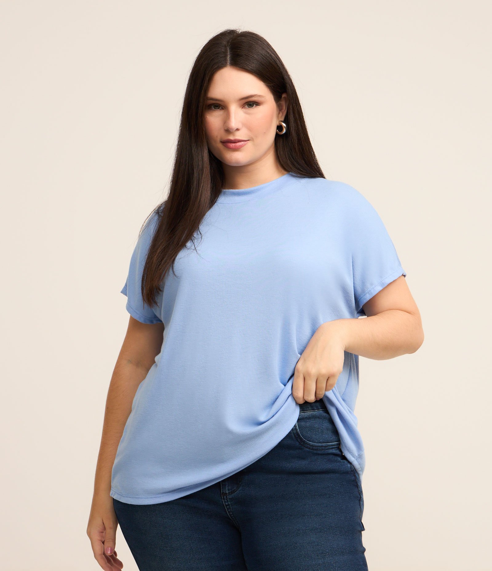 Blusa Básica em Ribana e sem Cava Curve & Plus Size 2