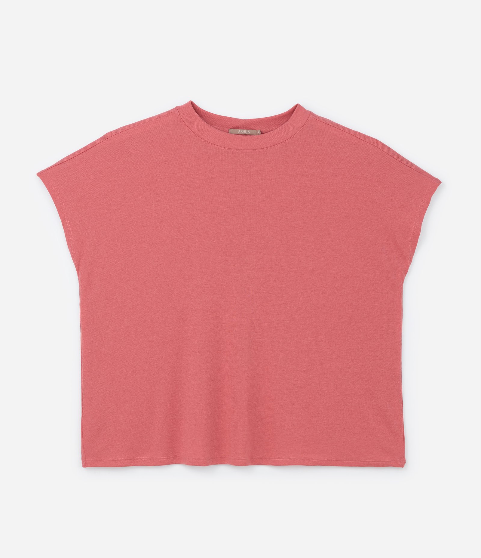 Blusa Básica em Ribana sem Cava Curve & Plus Size Salmão 4