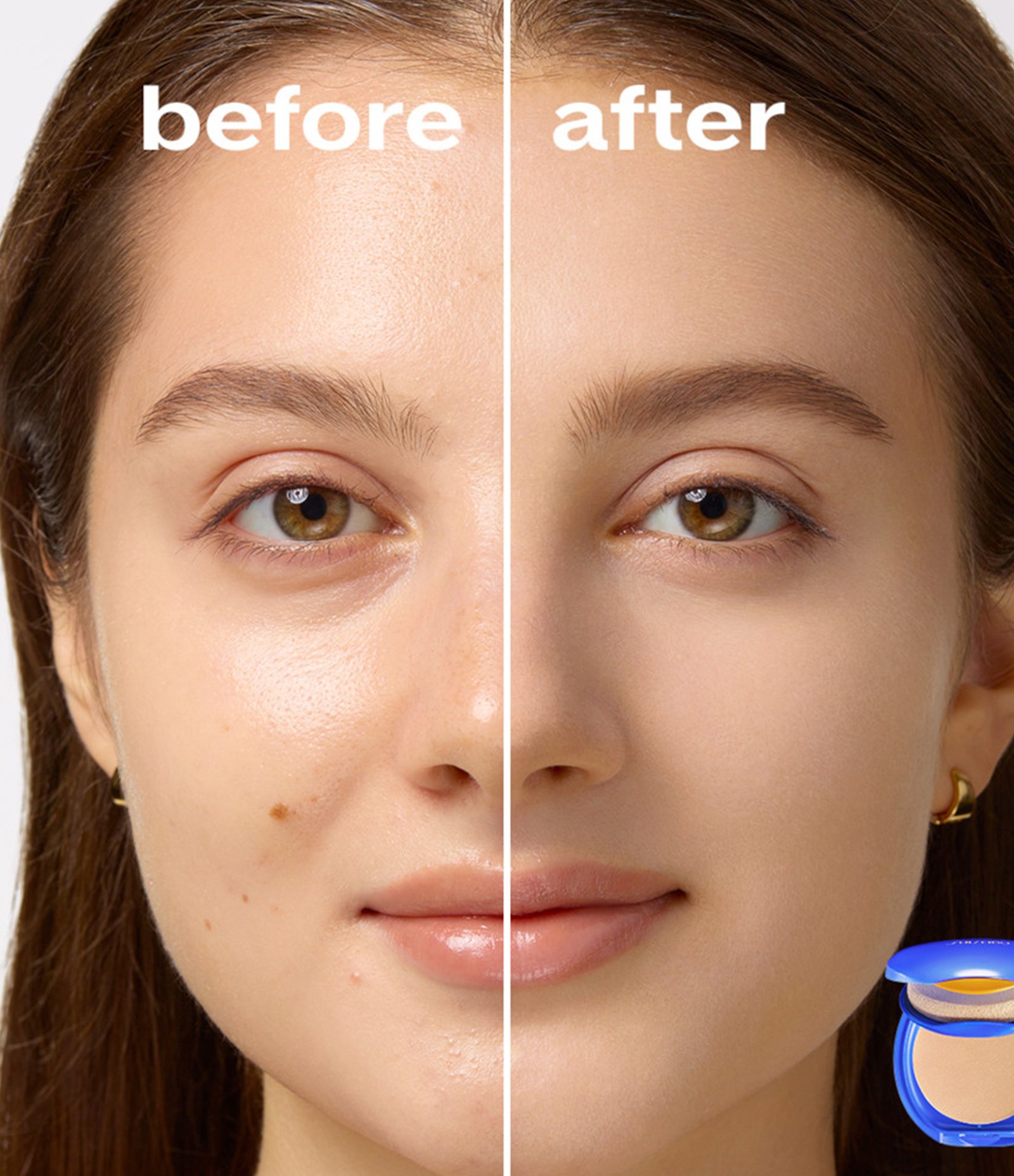 Pó Compacto UV Protective FPS30 Shiseido Light Ivory 5