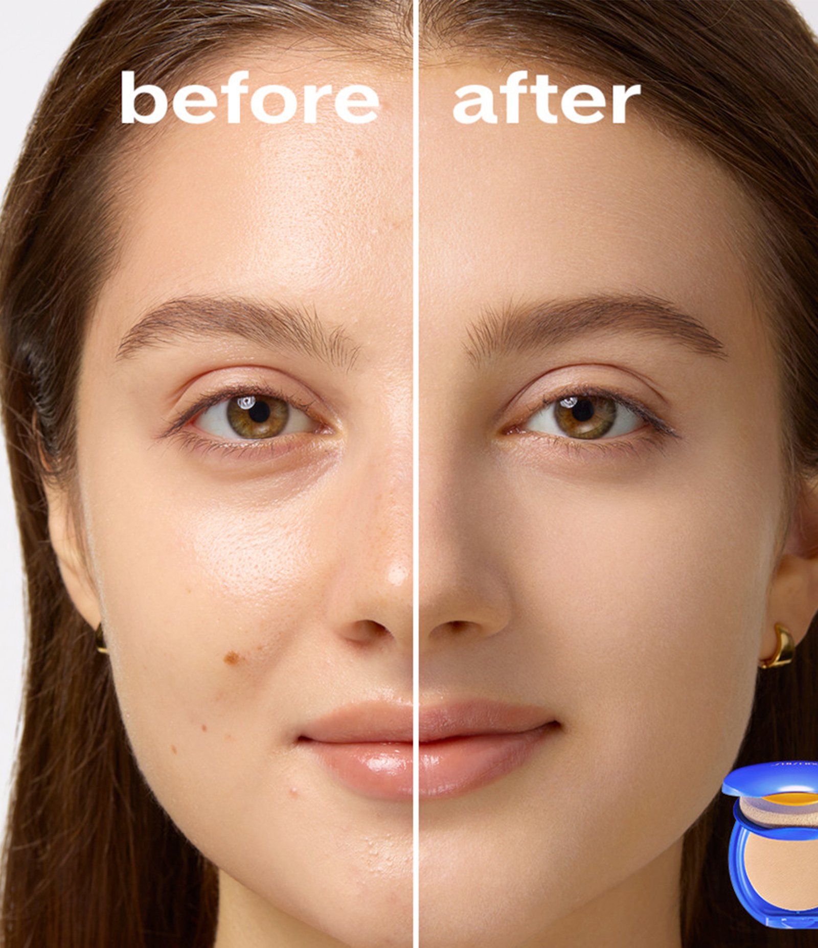 Pó Compacto UV Protective FPS30 Shiseido Warm Ivory 202 6