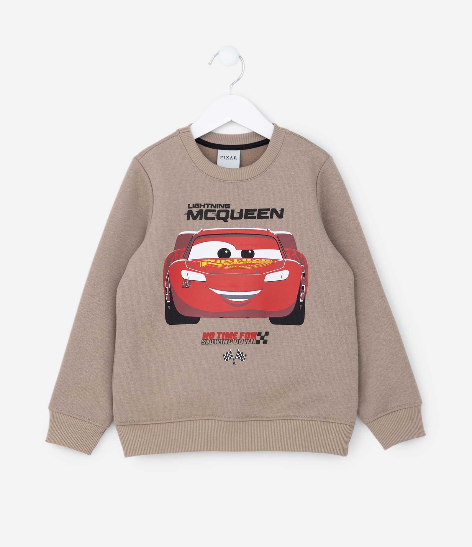 Casaco Infantil com Estampa do McQueen de Carros - Tam 2 a 8 Anos Marrom 1