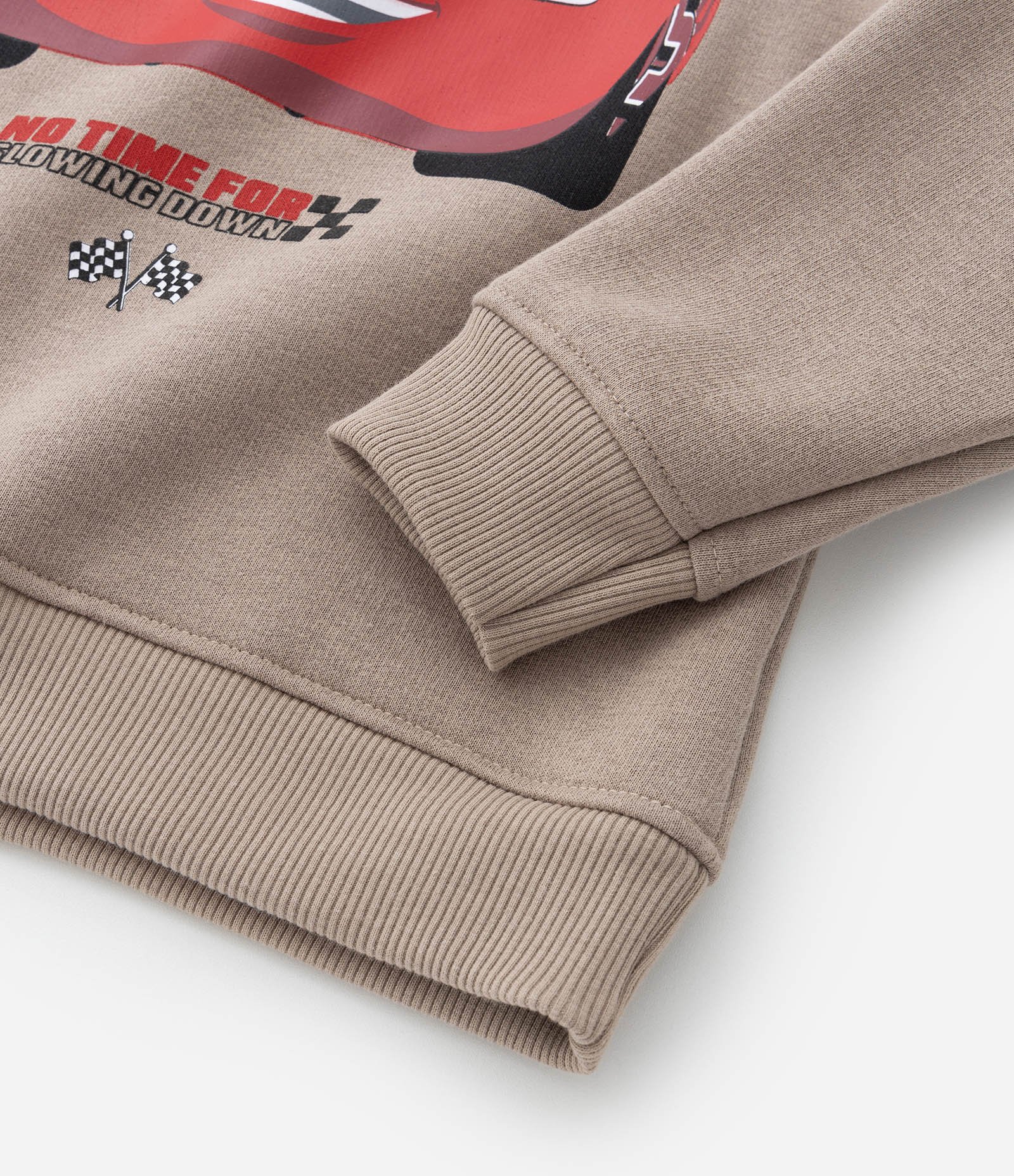 Casaco Infantil com Estampa do McQueen de Carros - Tam 2 a 8 Anos Marrom 3