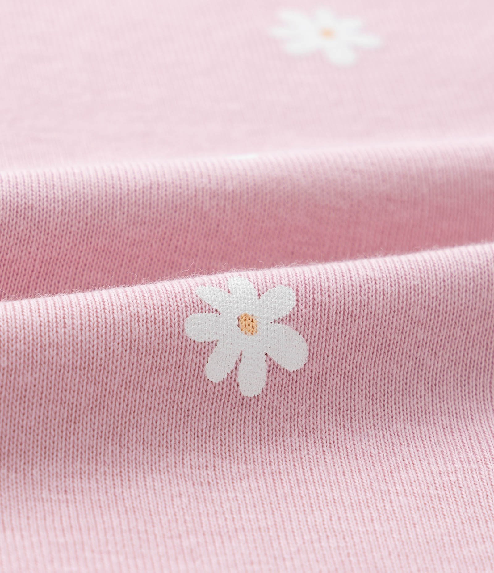 Body Infantil com Estampa Margaridas - Tam  RN a 18 meses Rosa 3