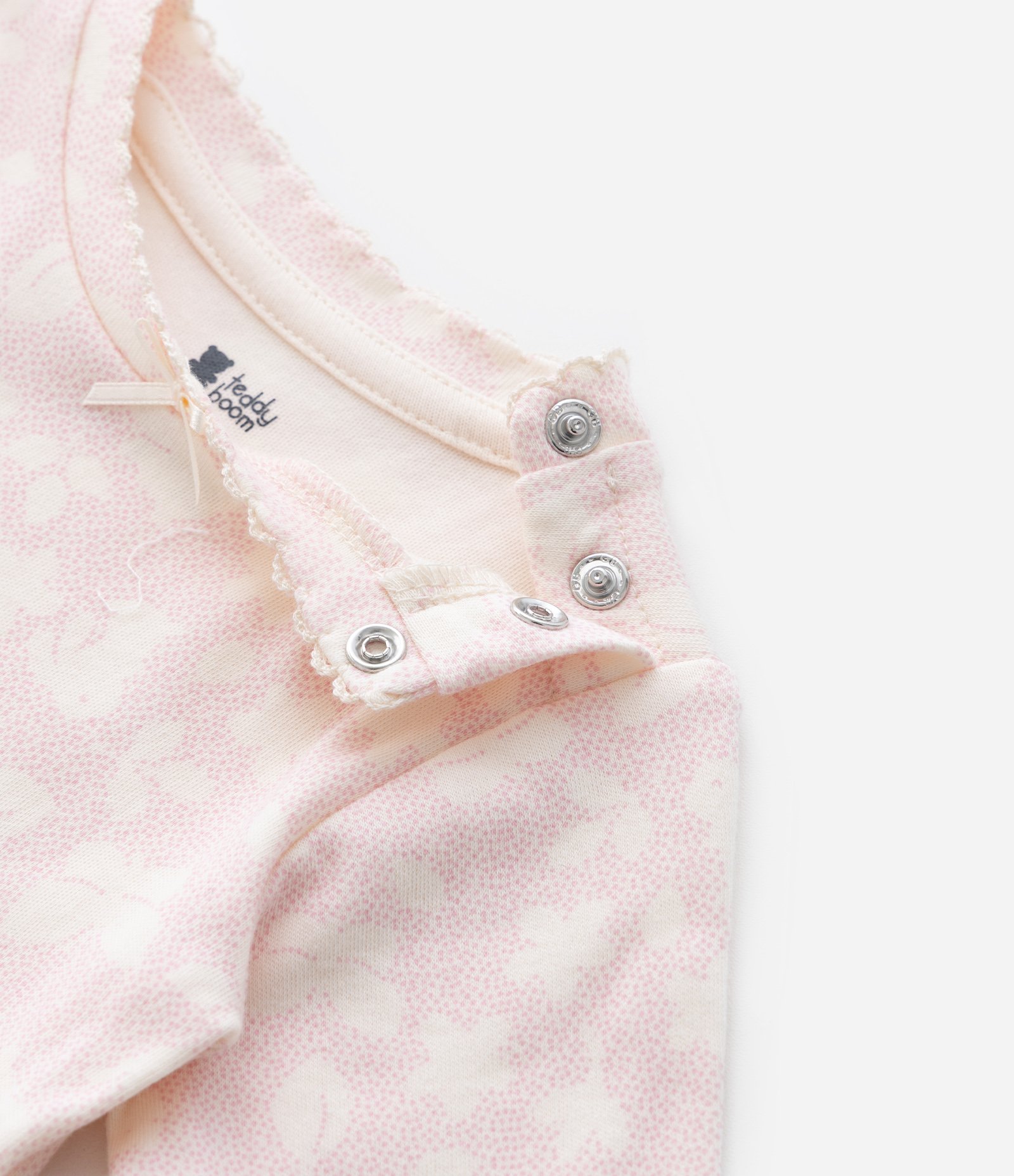 Conjunto Infantil em Suedine com Bordado de Coelha - Tam RN a 18 meses Rosa 10