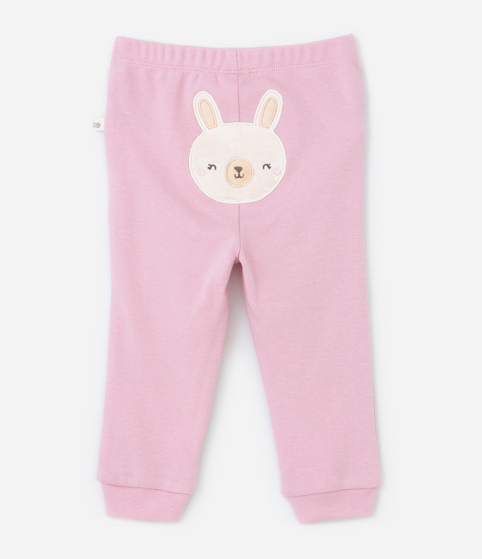 Conjunto Infantil em Suedine com Bordado de Coelha - Tam RN a 18 meses Rosa 7