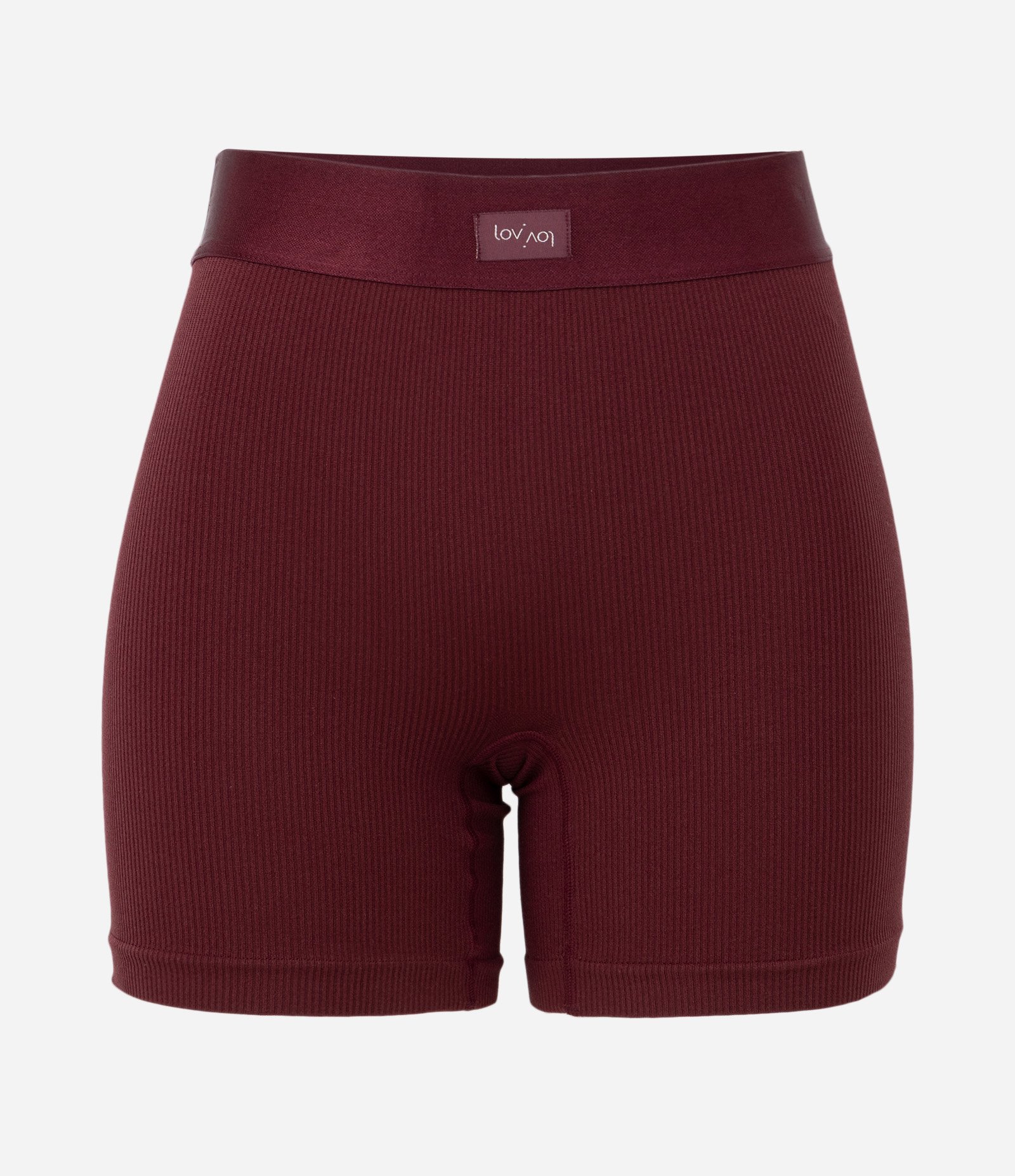 Bermuda Seamless Texturizada com Cós Elástico Bordô 5