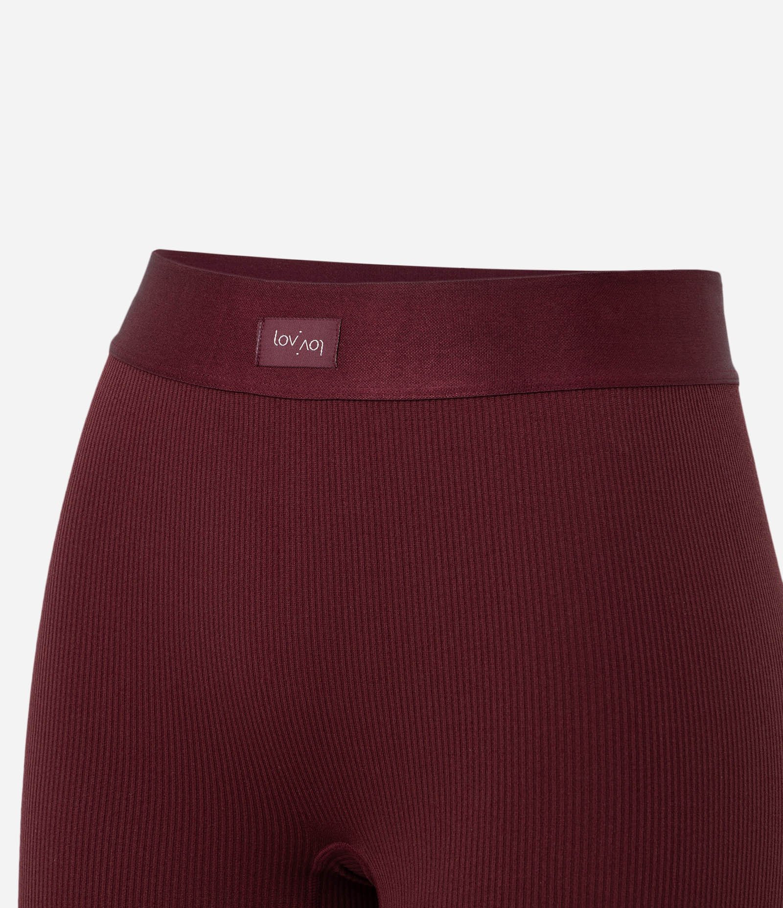 Bermuda Seamless Texturizada com Cós Elástico Bordô 7