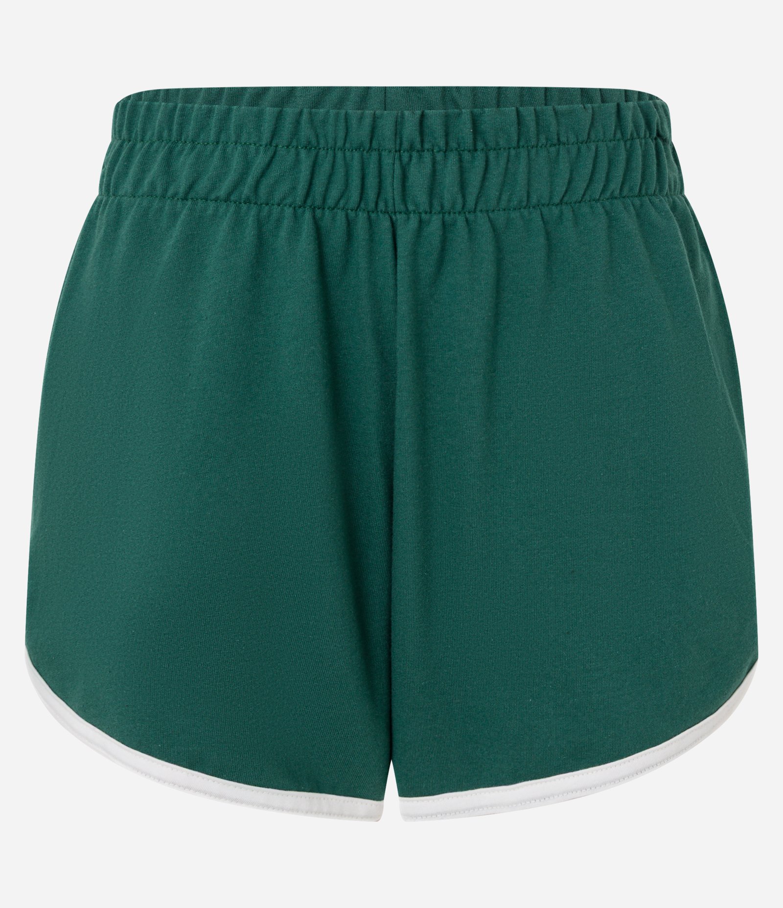 Short Curto em Moletom com Viés Contrastante Verde 5