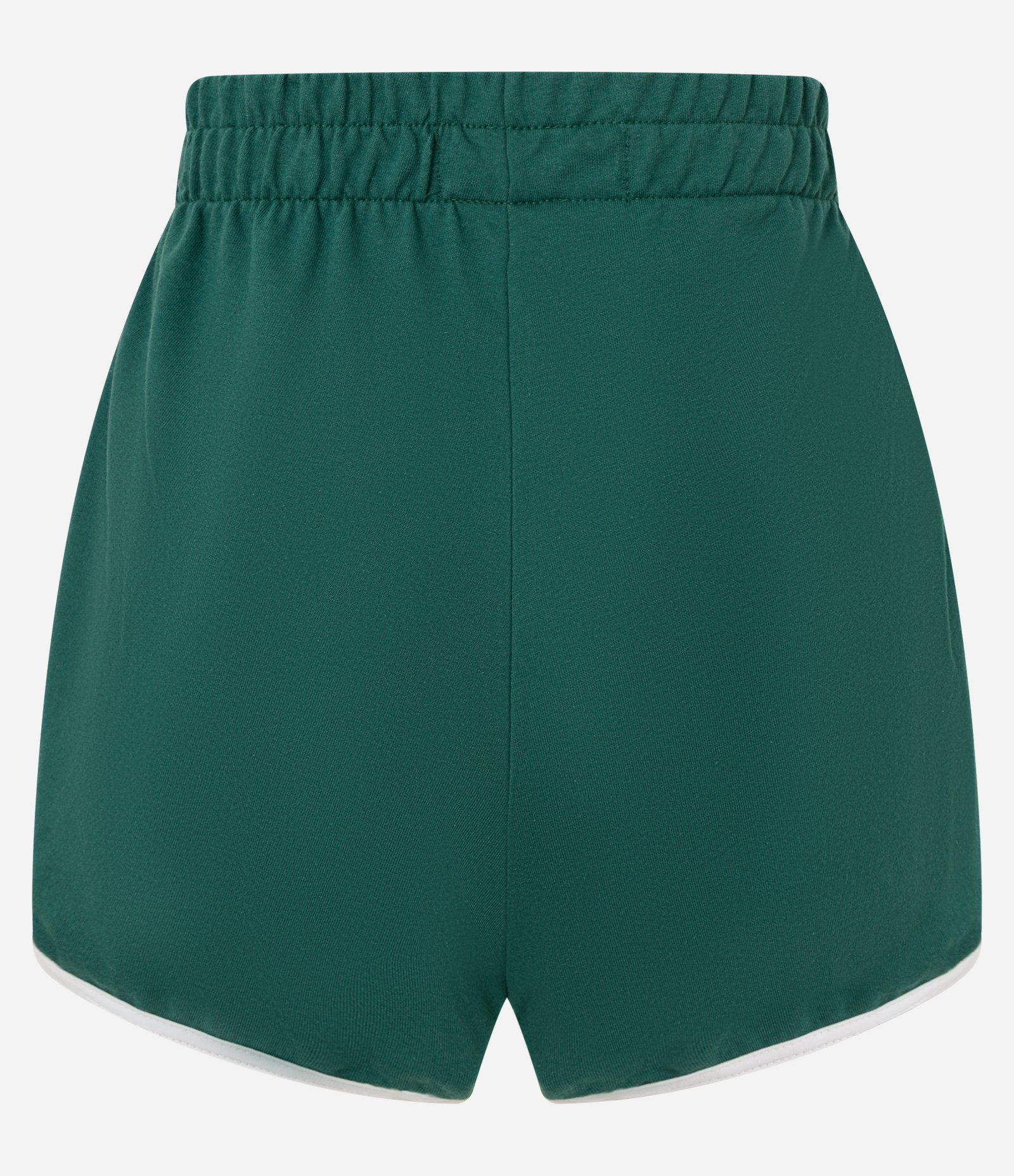 Short Curto em Moletom com Viés Contrastante Verde 6