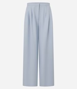 Calça de Alfaiataria Pantalona com Pregas Frontais