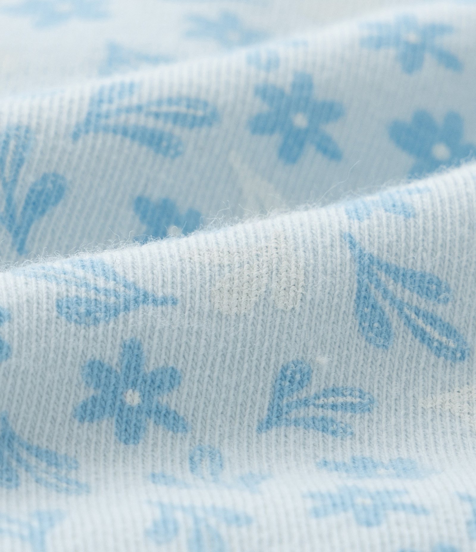 Conjunto Infantil com Babadinho e Textura em Broderie - Tam 0 a 18 meses Branco/Azul 6