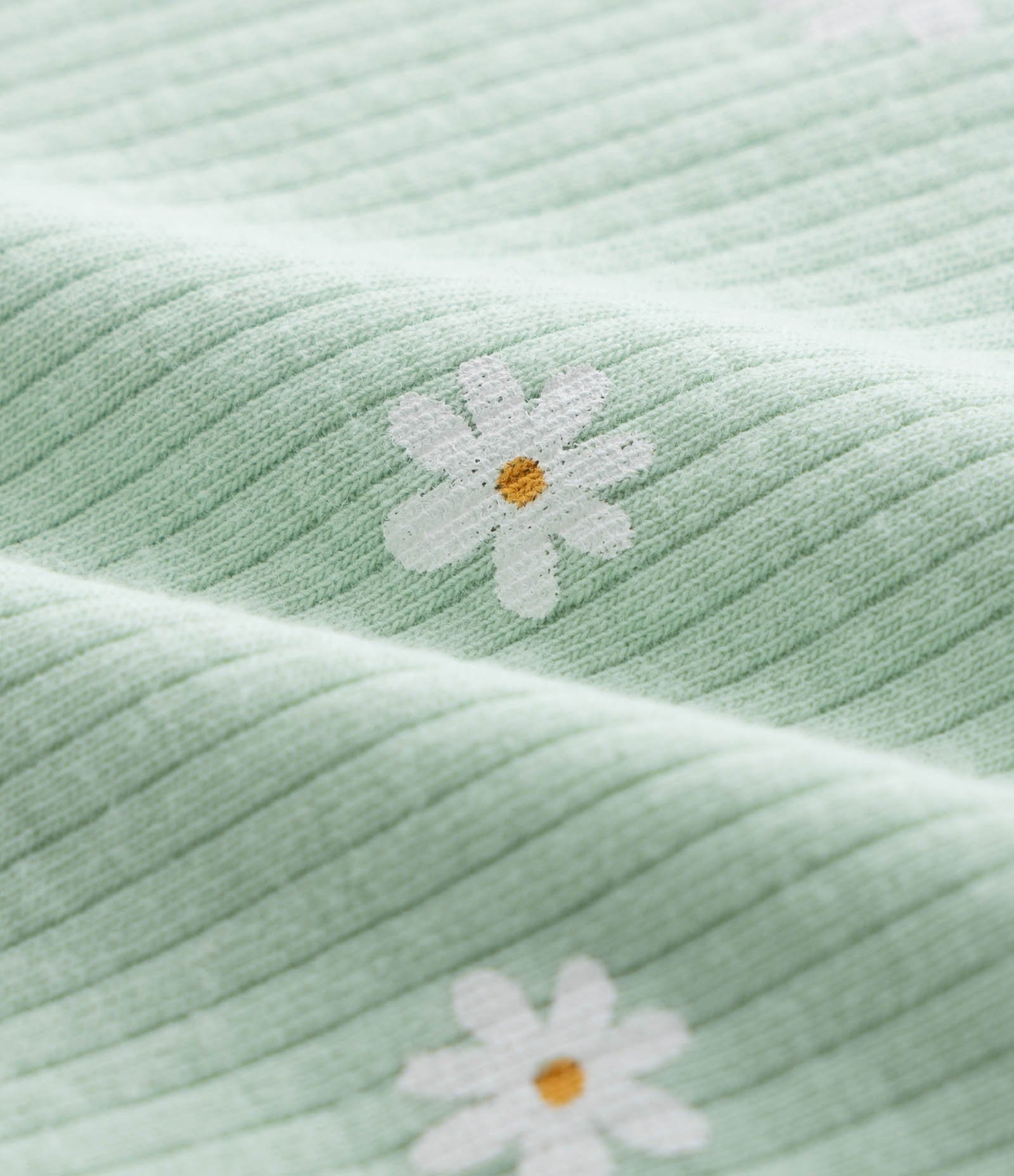 Macacão Infantil Canelado com Babadinhos - Tam RN a 18 meses Verde 5