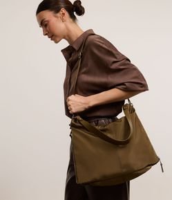 Bolsa Grande com Duas Alças e Zíper para Expansão