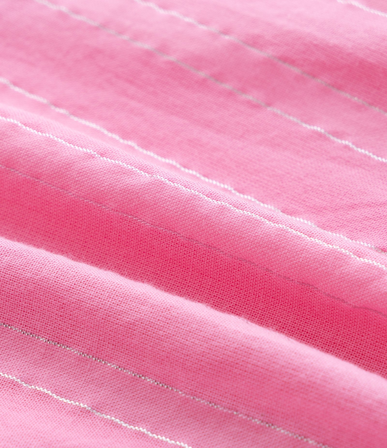 Vestido Marias Infantil com Fio Metalizado e Mini Pompons - Tam 1 a 6 Anos Rosa 3