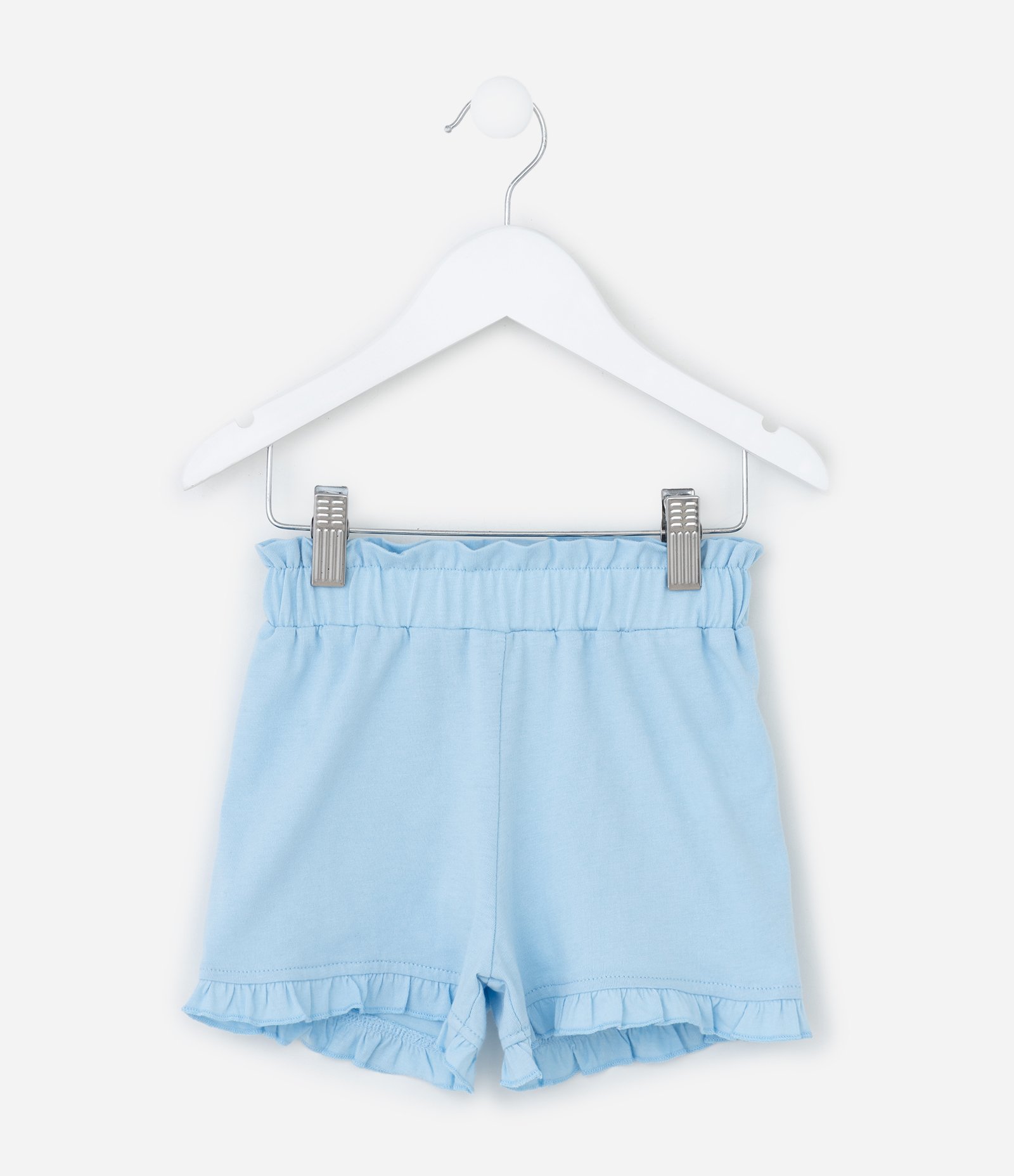 Short Infantil com Babadinho na Barra - Tam 1 a 6 Anos Azul 2