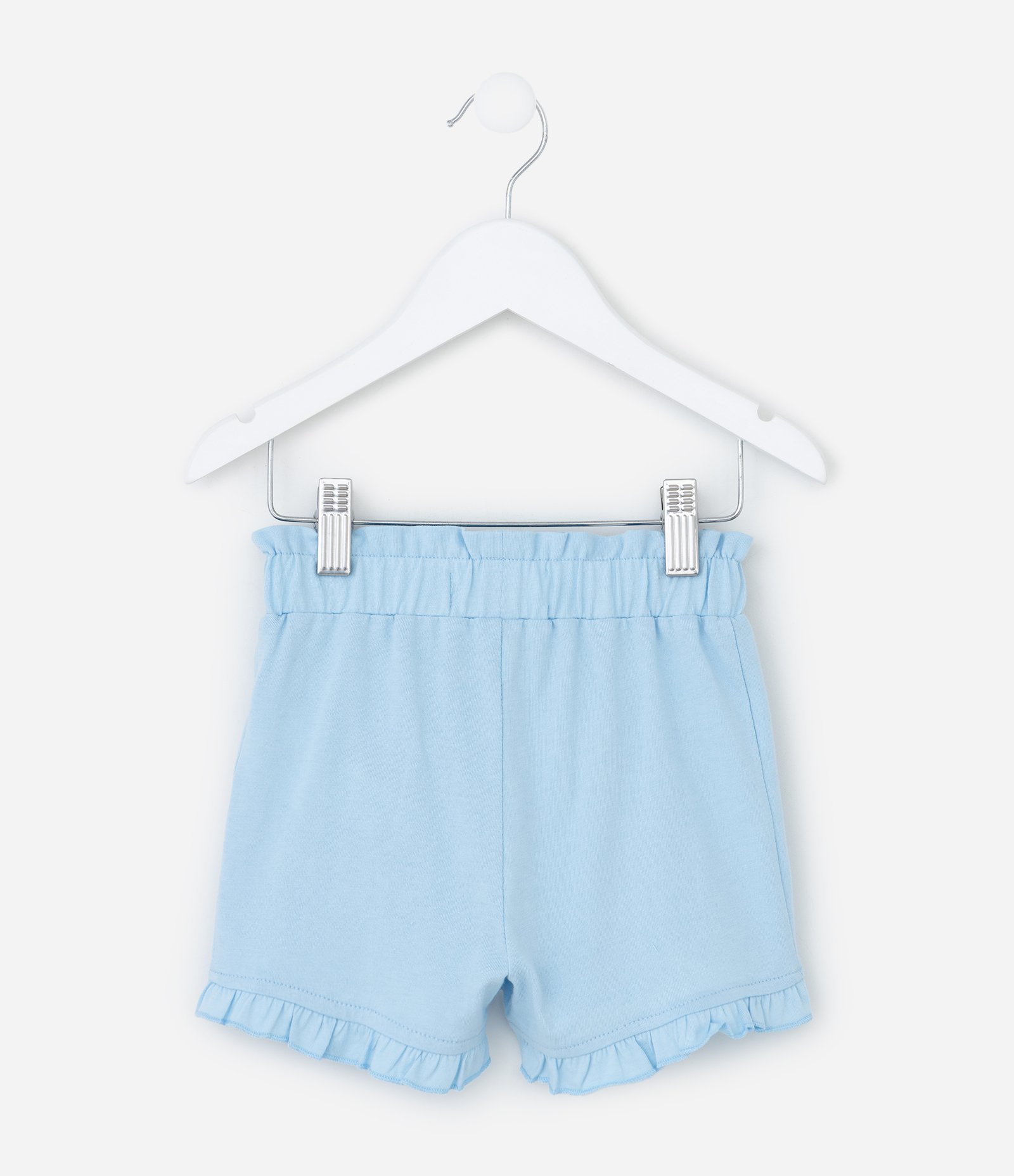 Short Infantil com Babadinho na Barra - Tam 1 a 6 Anos Azul 3