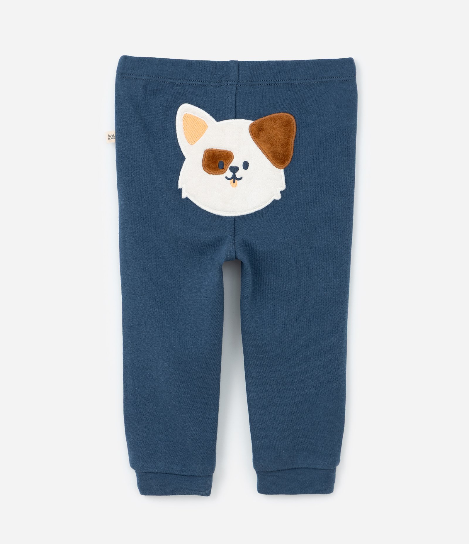 Conjunto Infantil em Suedine com Estampa Cachorrinho - Tam RN a 18 meses Azul 11