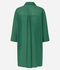 Saída de Praia Camisa em Voal com Mangas 3/4