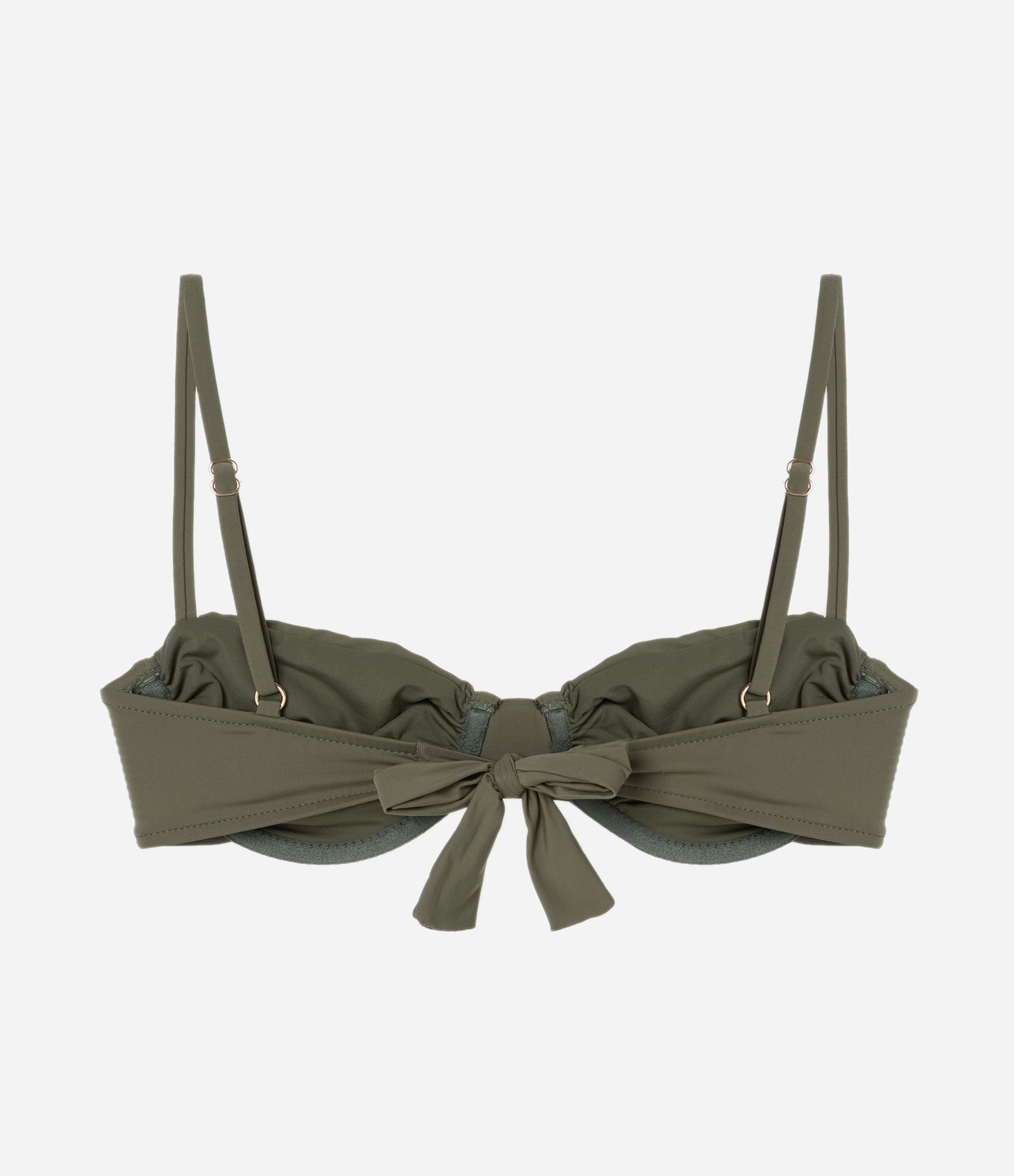 Biquíni Top Meia Taça em Microfibra com Franzido Verde 6