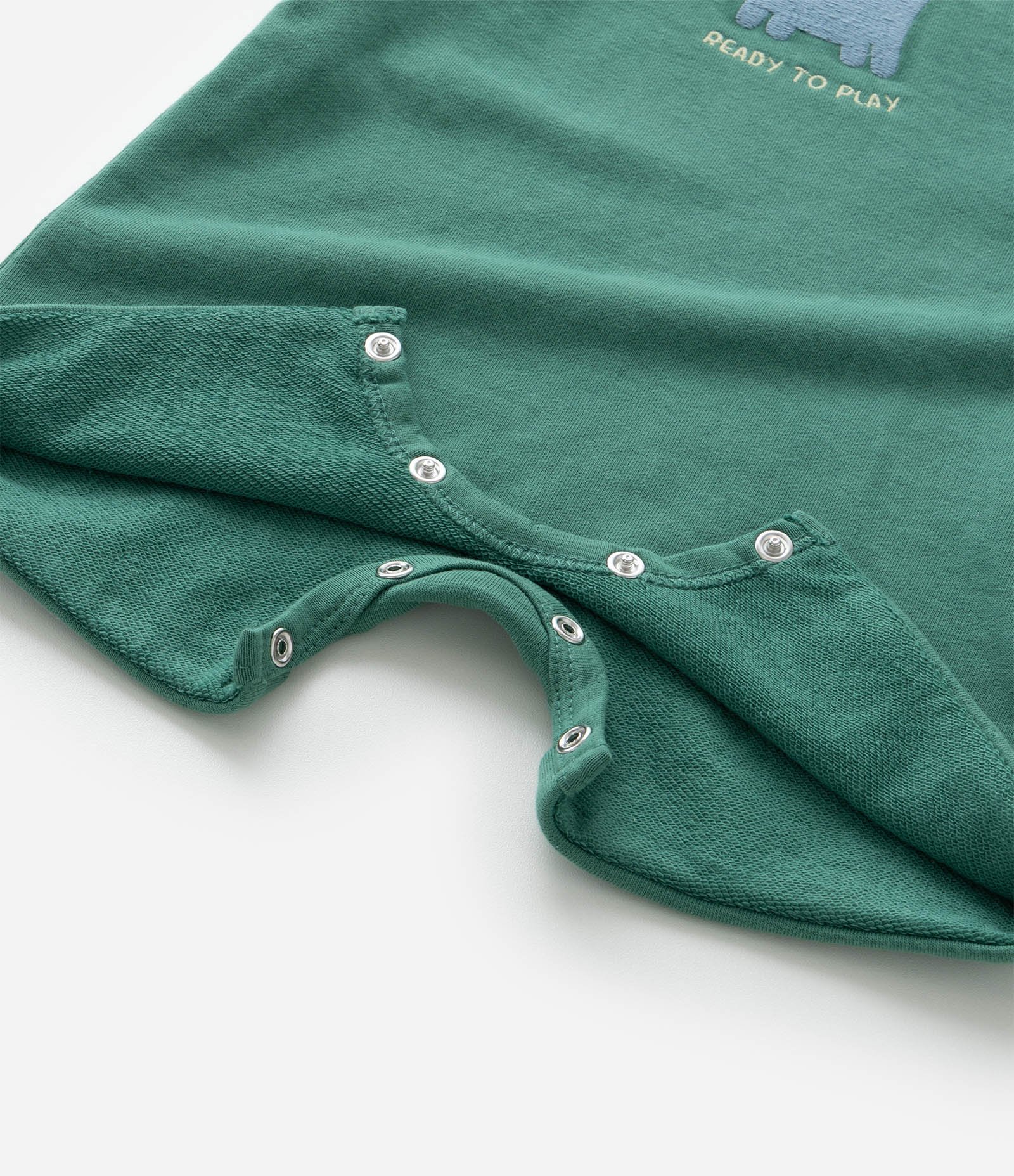 Conjunto Infantil com Estampa Dinossauro - Tam 0 a 18 meses Verde/Branco 10