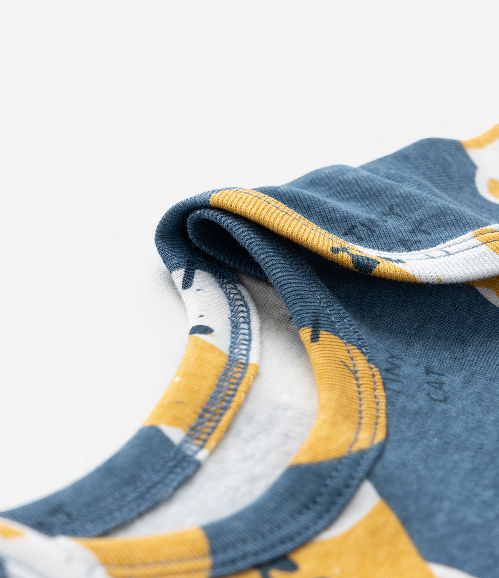 Body Infantil com Estampa Cara de Gatinho - Tam RN a 18 meses Azul 5