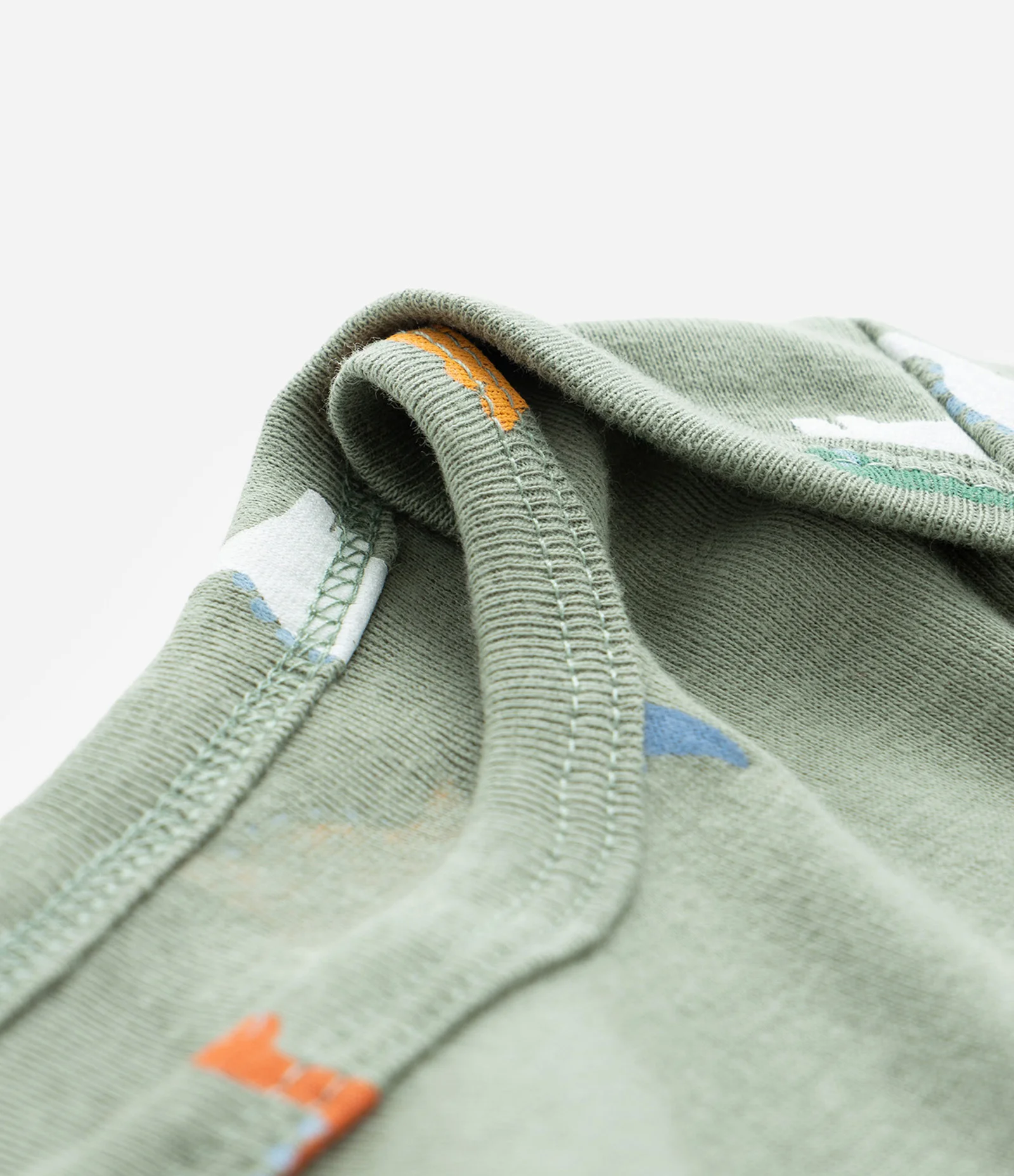 Body Infantil com Estampa de Dinossauro - Tam RN a 18 meses Verde 5