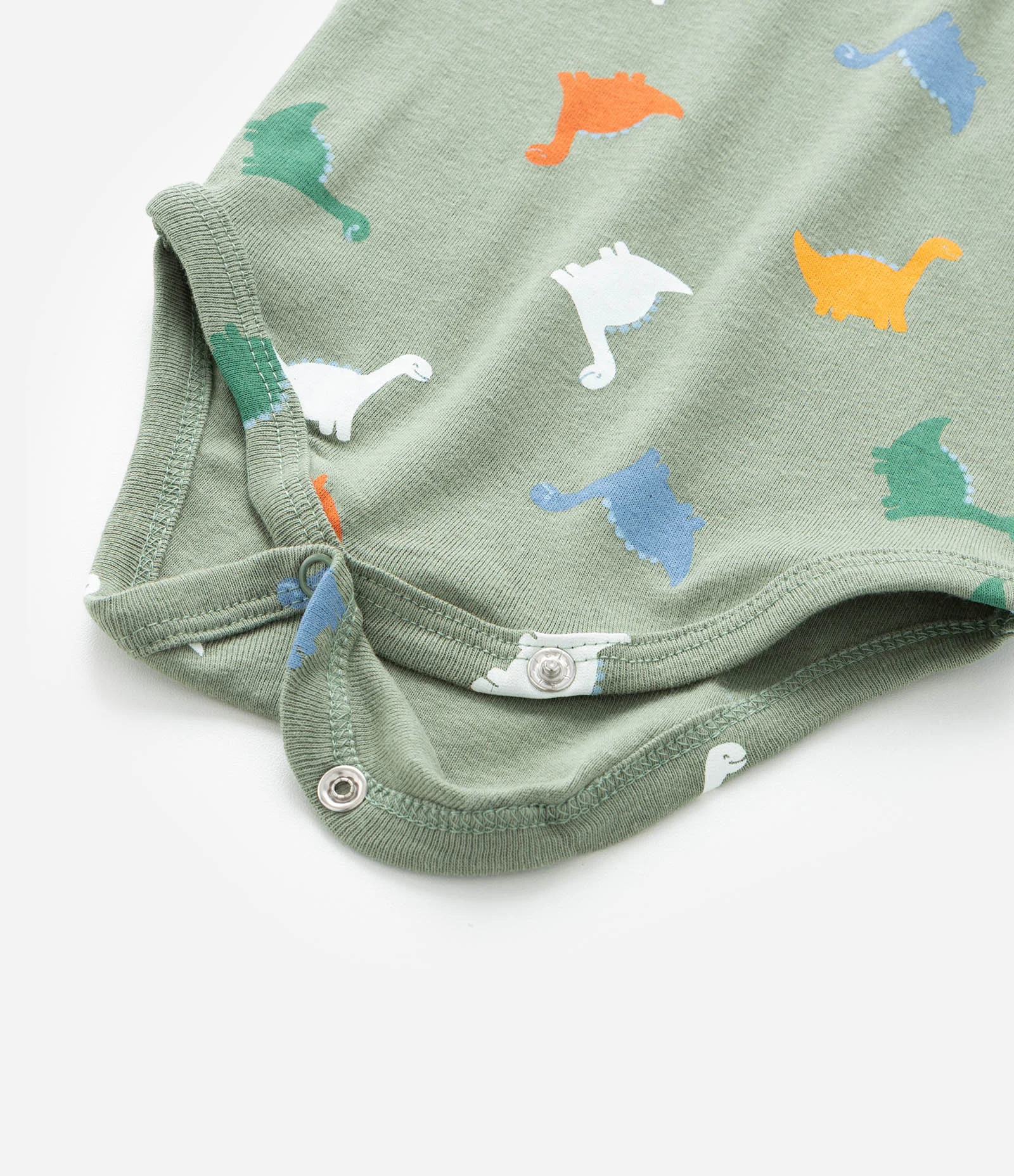 Body Infantil com Estampa de Dinossauro - Tam RN a 18 meses Verde 6