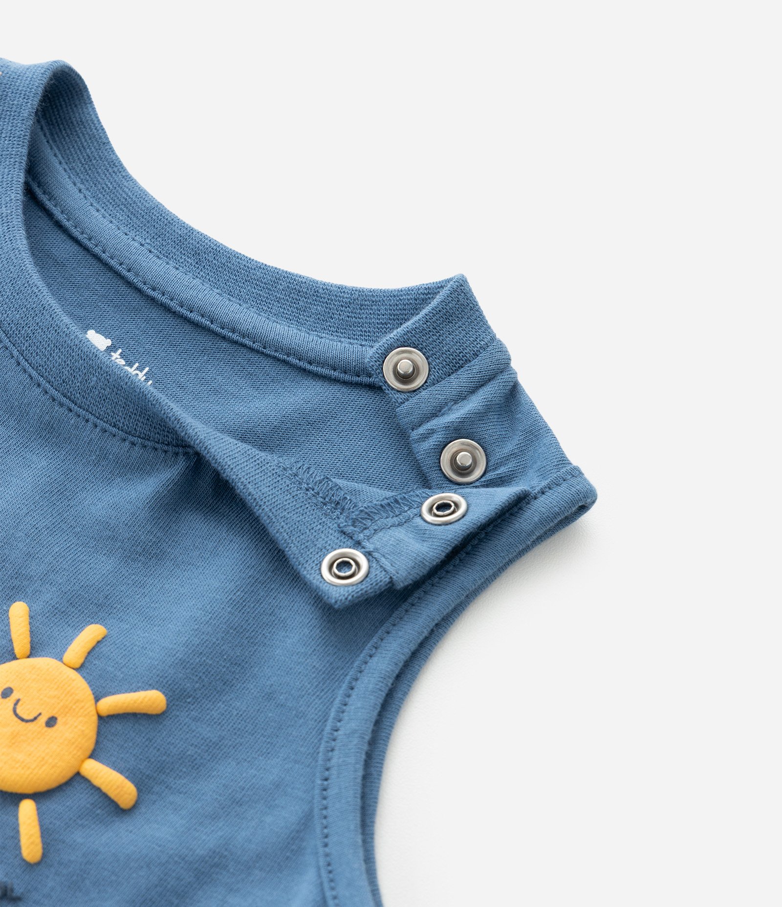 Conjunto Infantil em Microfibra - Tam 3 a 18 Meses Azul/Amarelo 11