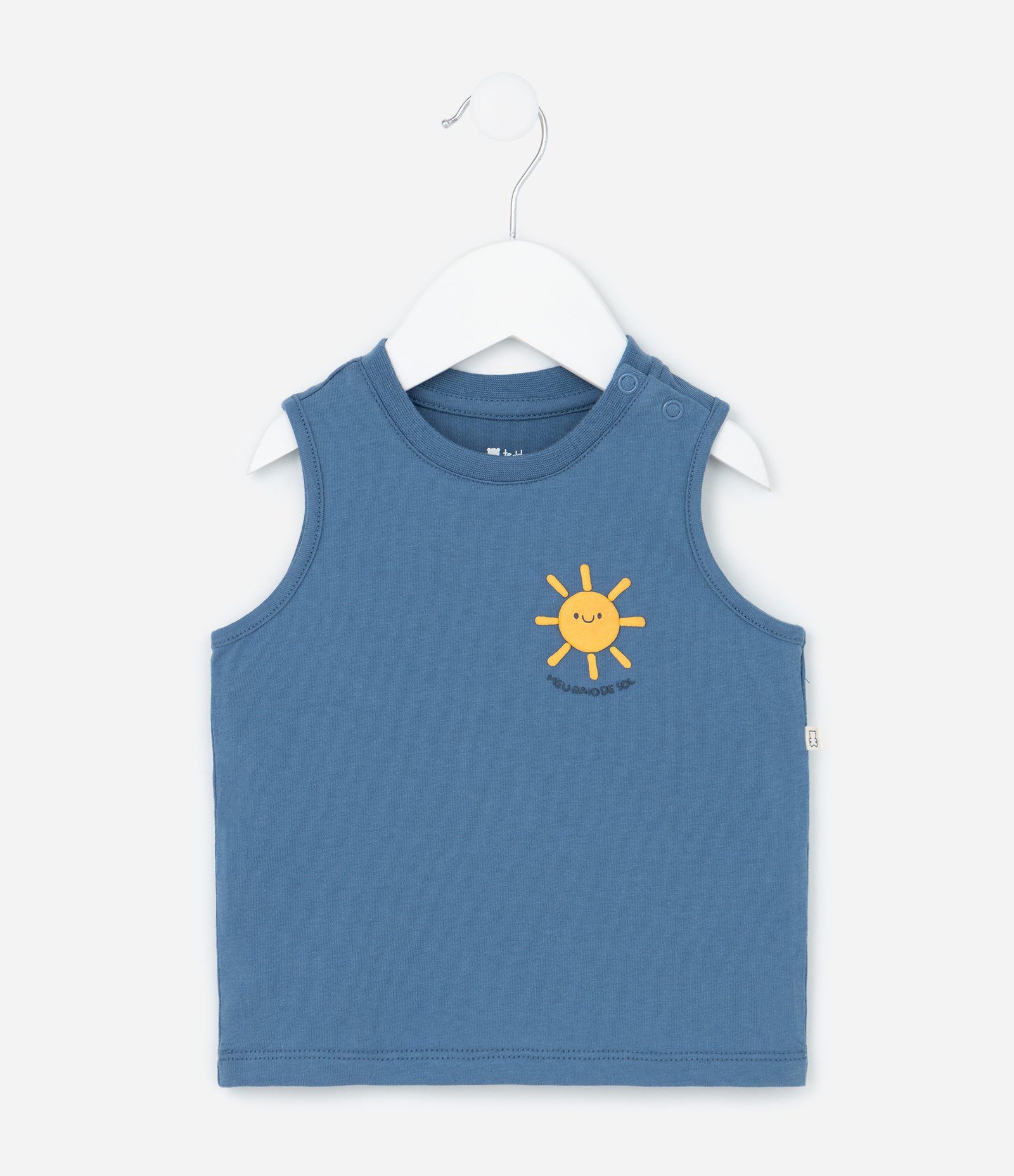 Conjunto Infantil em Microfibra - Tam 3 a 18 Meses Azul/Amarelo 3