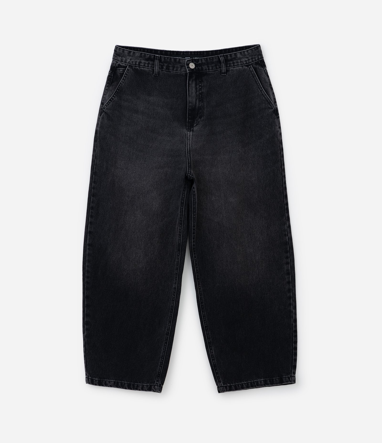 Calça Skater em Jeans Preto 5