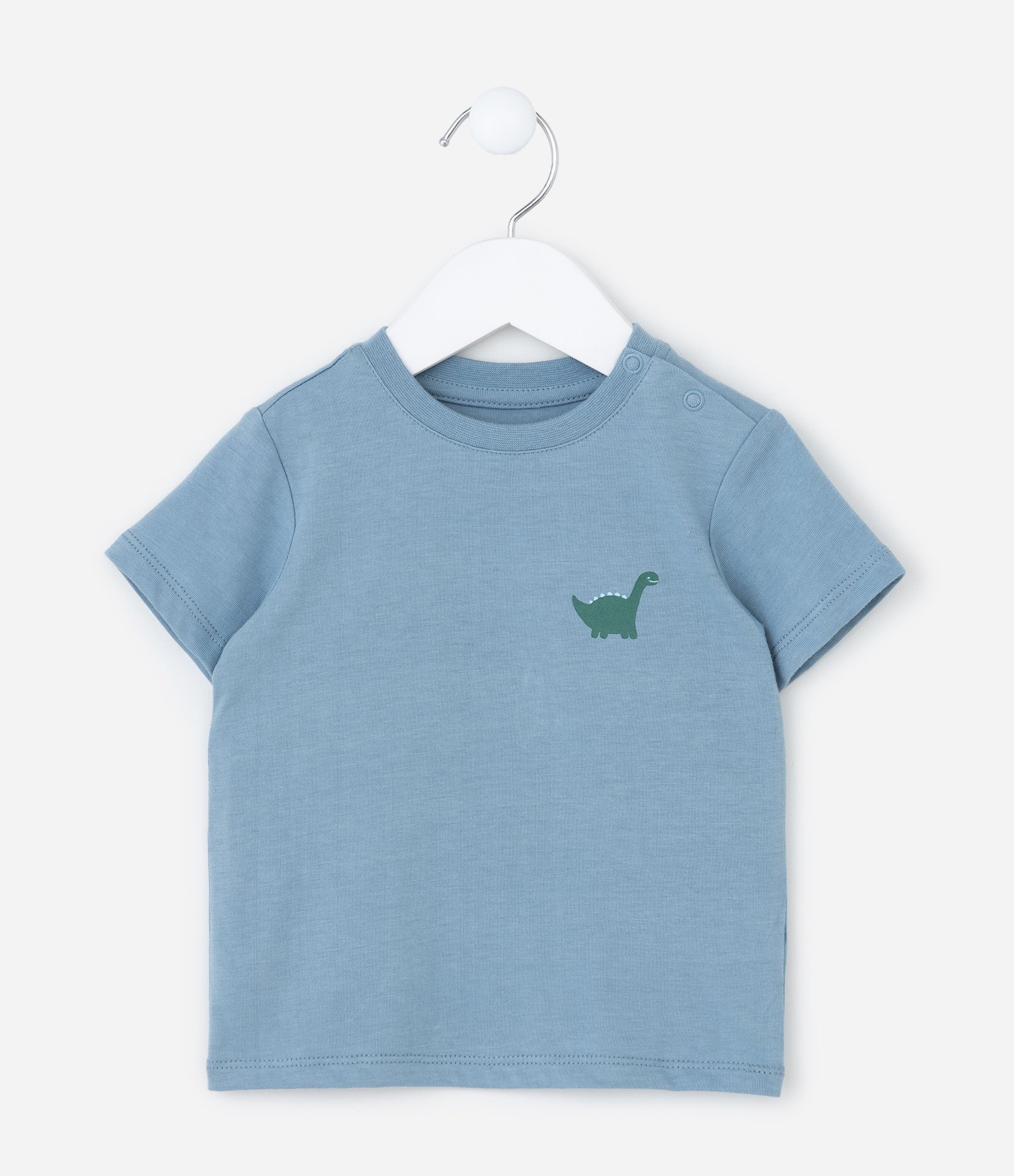 Conjunto Infantil com Estampa de Dinos - Tam 3 a 18 meses Azul/Verde 4