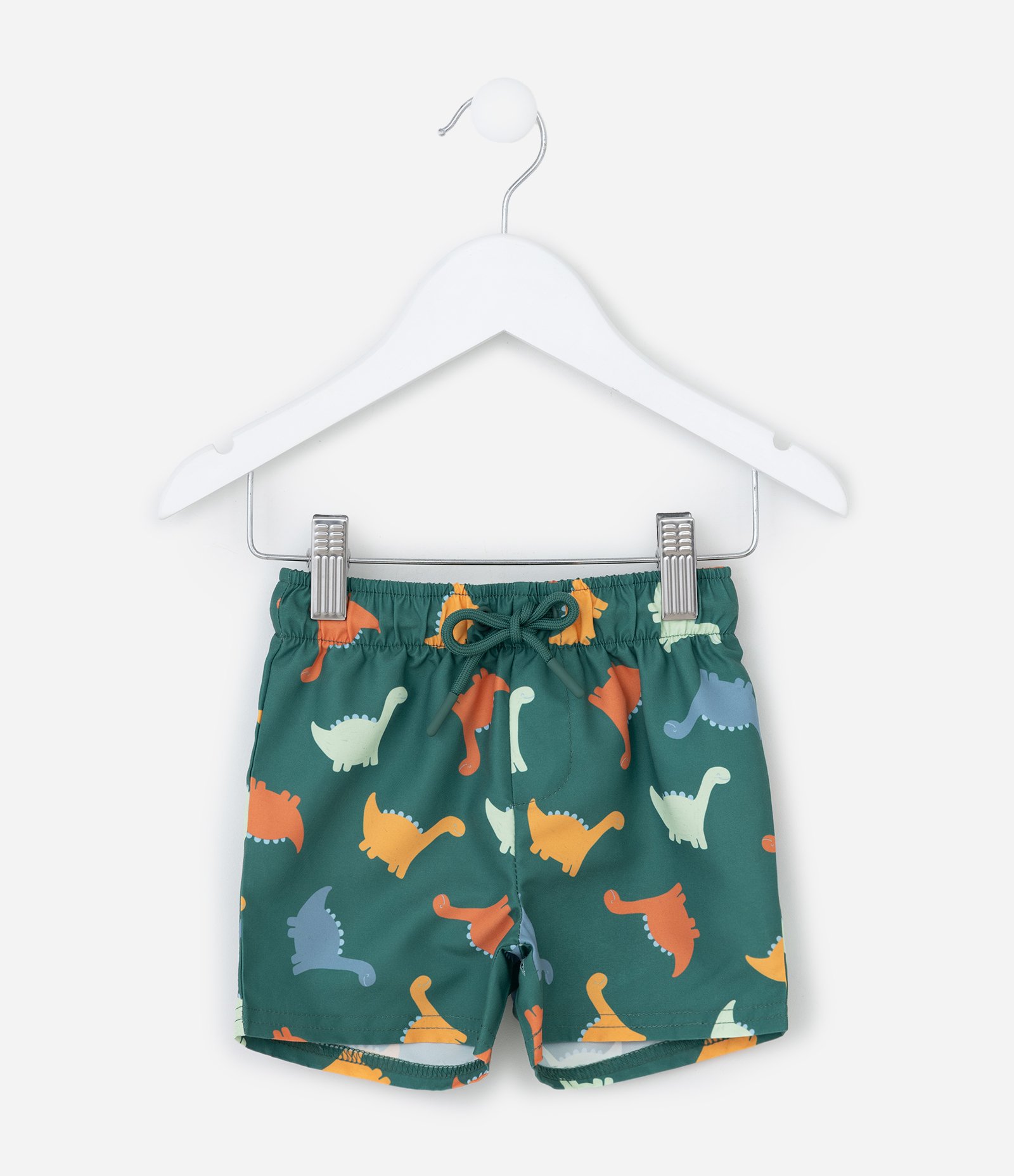 Conjunto Infantil com Estampa de Dinos - Tam 3 a 18 meses Azul/Verde 7