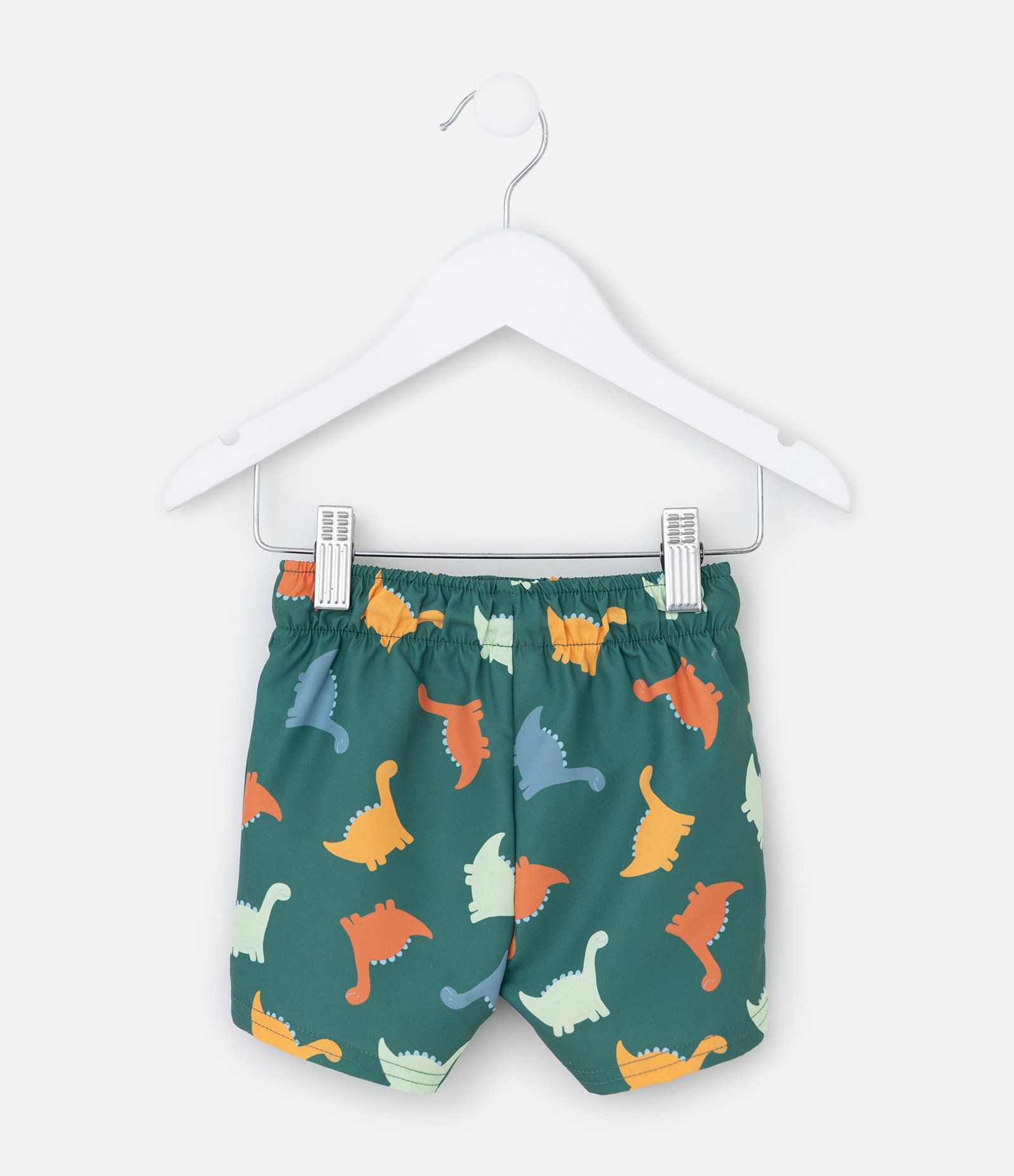 Conjunto Infantil com Estampa de Dinos - Tam 3 a 18 meses Azul/Verde 8