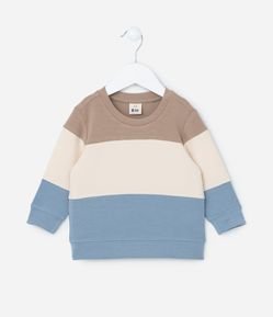 Blusão Infantil em Modal com Recortes - Tam 0 a 18 meses