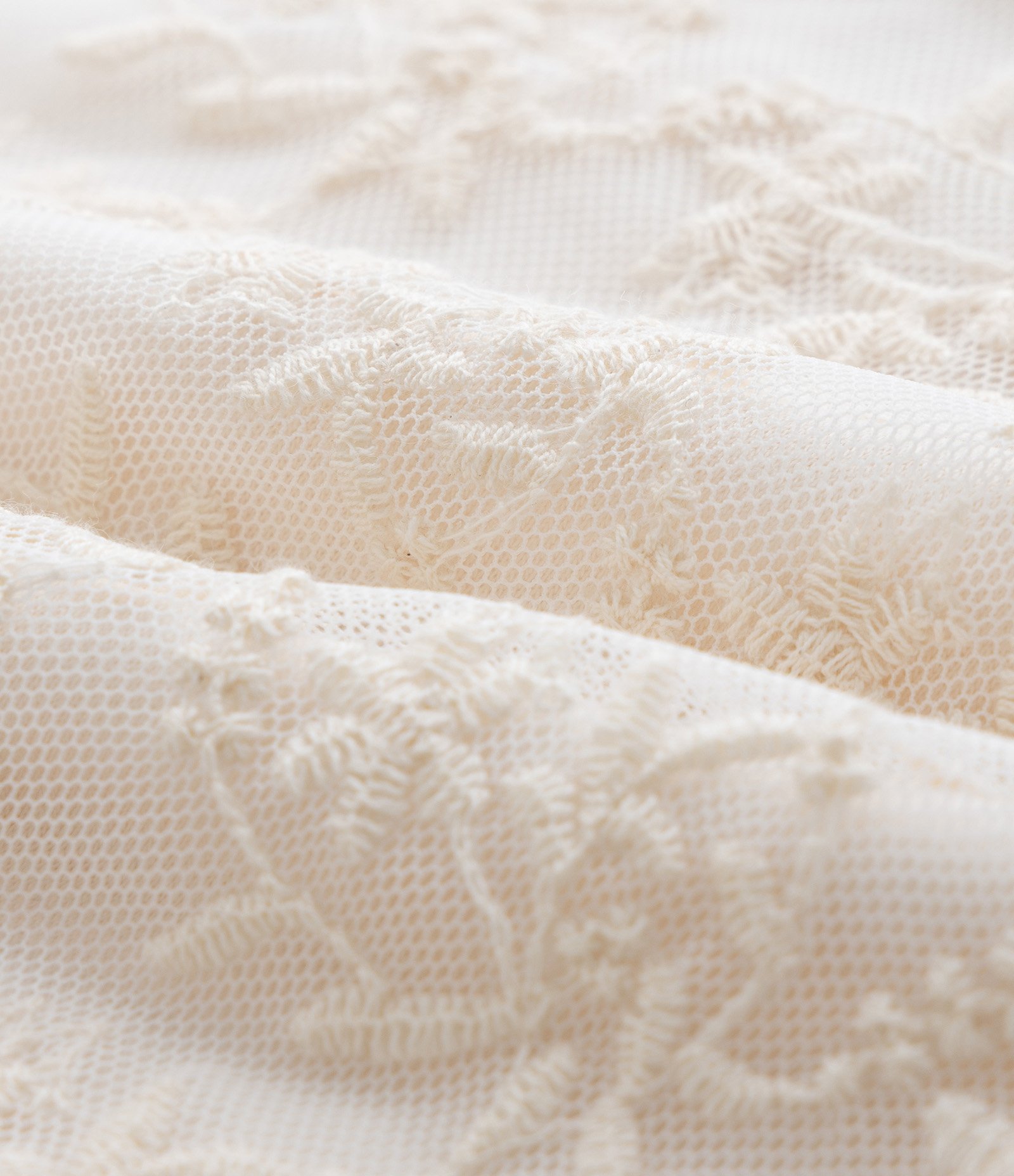 Blusa Cropped Infantil em Tule Bordado - Tam 5 a 14 Anos Off White 4