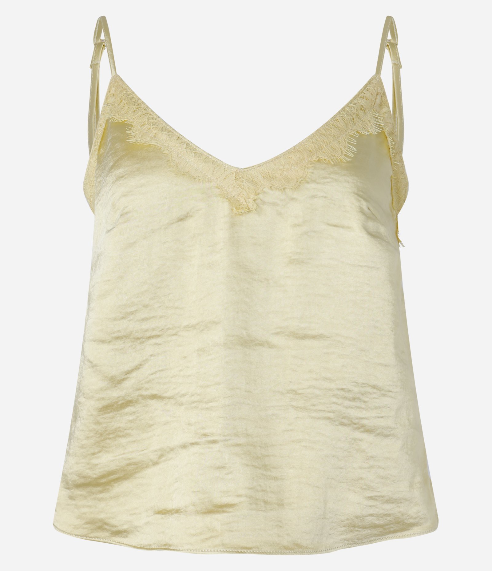 Blusa de Alça Acetinada e Detalhe em Renda Dourado 5