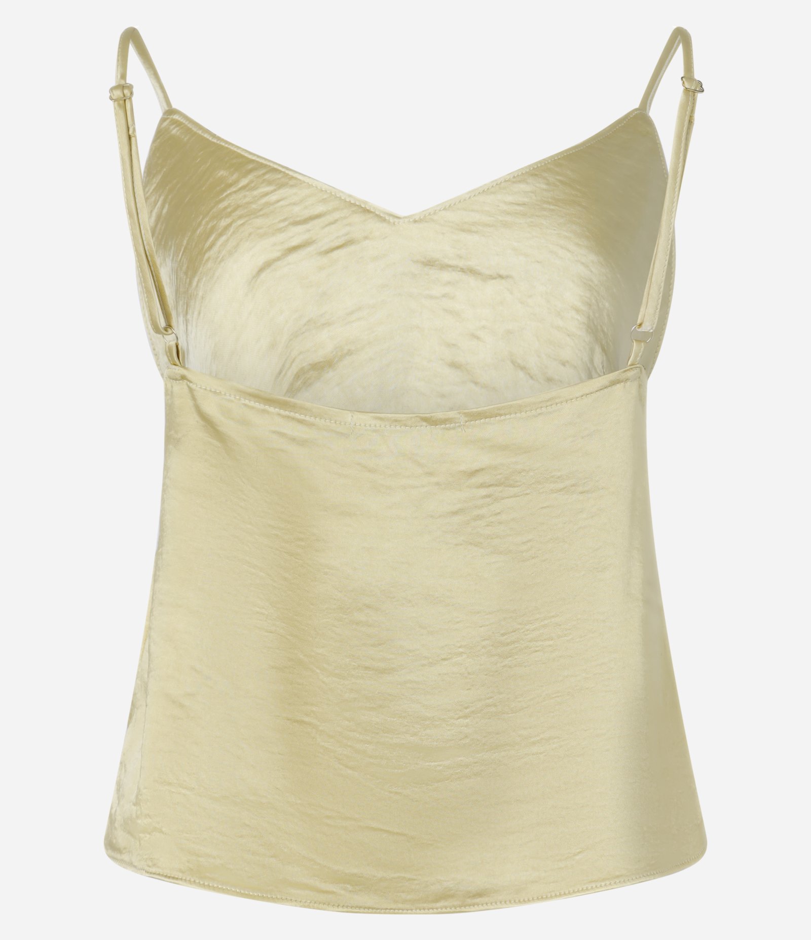 Blusa de Alça Acetinada e Detalhe em Renda Dourado 7