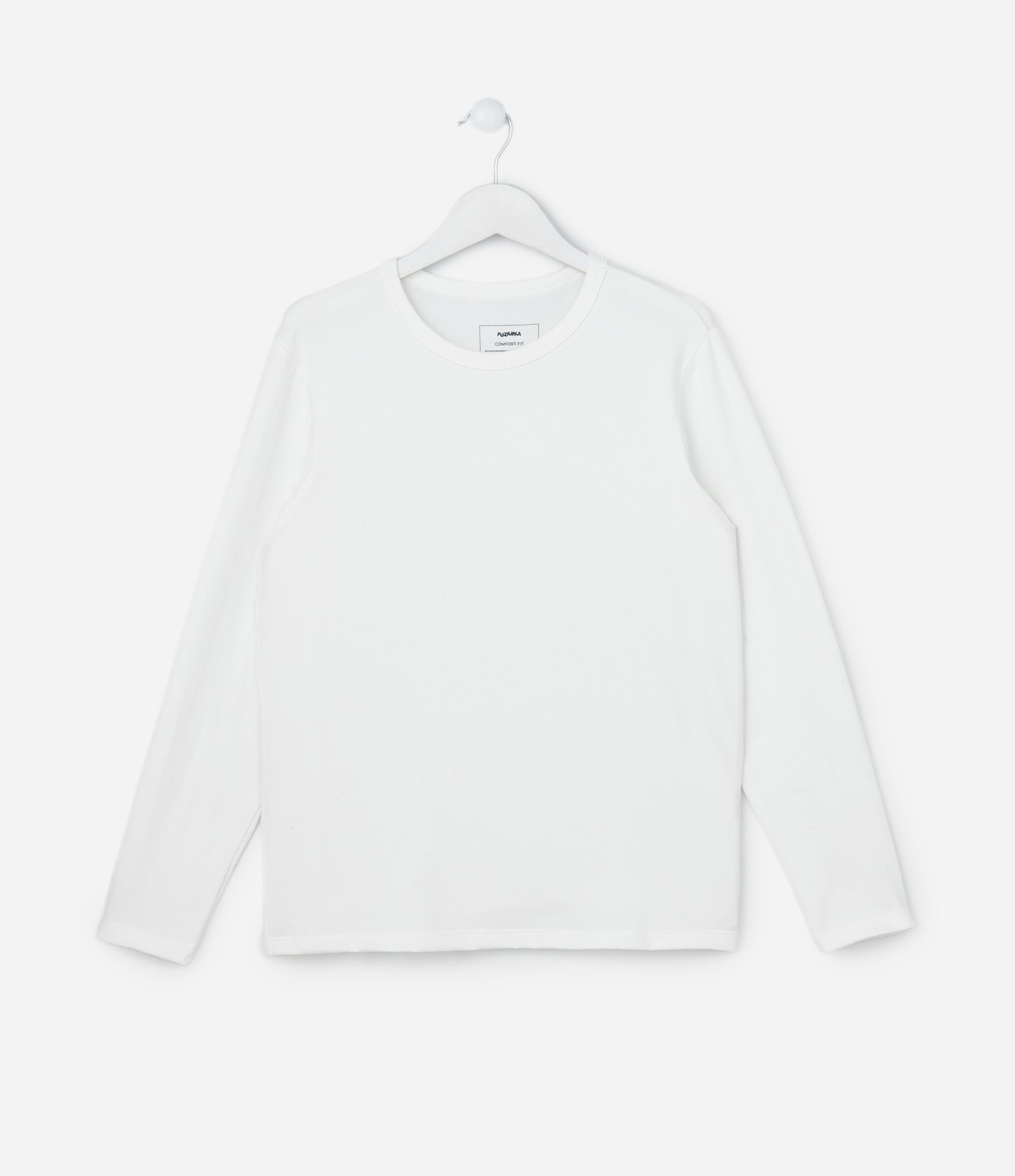 Camiseta Infantil Básica em Suedine - Tam 5 a 14 Anos Branco 1