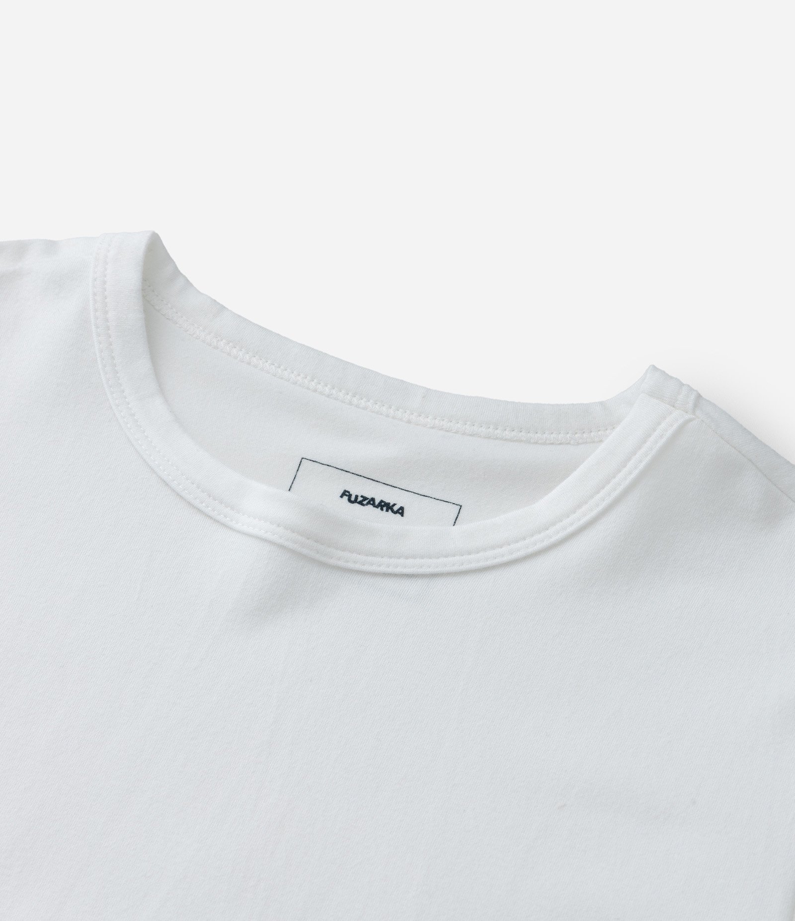 Camiseta Infantil Básica em Suedine - Tam 5 a 14 Anos Branco 4